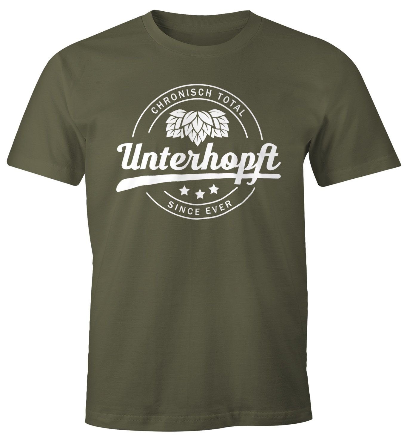MoonWorks Print-Shirt Chronisch Unterhopft Total Herren günstig online kaufen