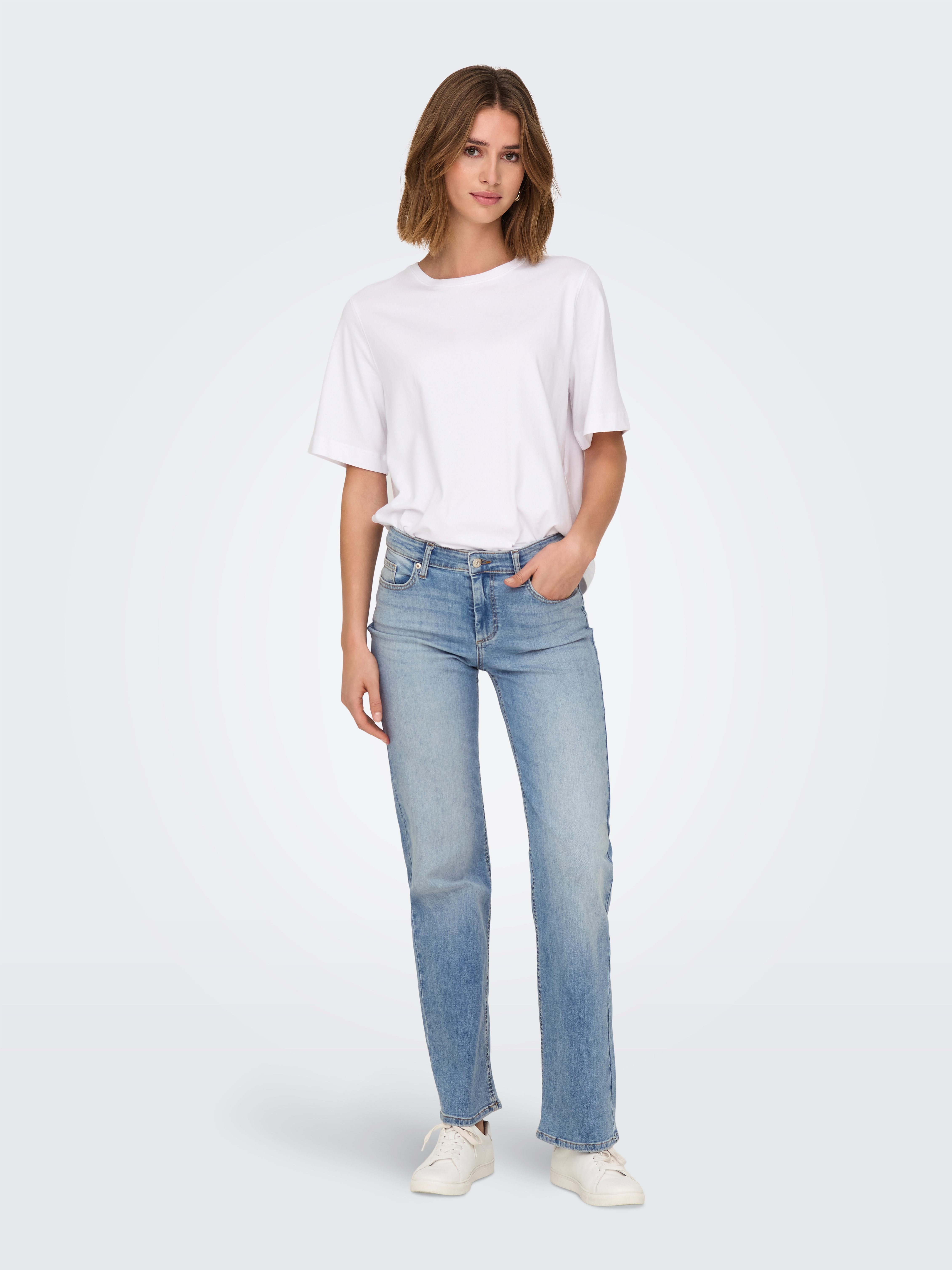Gerade Jeans ONLBLUSH MID STRAIGHT DNM TAI467 NOOS