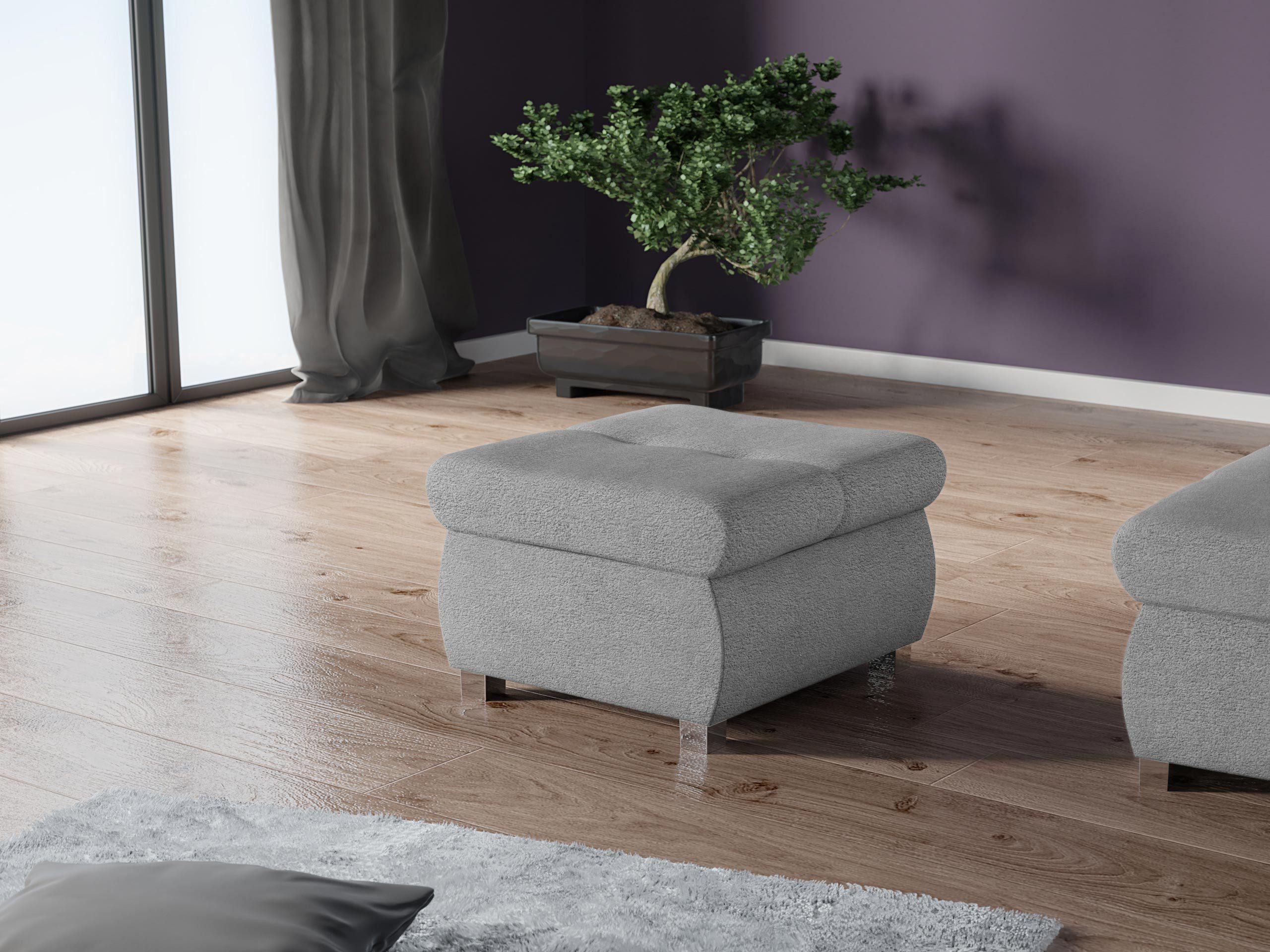 MIRJAN24 Polsterhocker Orkan Klein, Holzkonstruktion, 60x60x39 günstig online kaufen