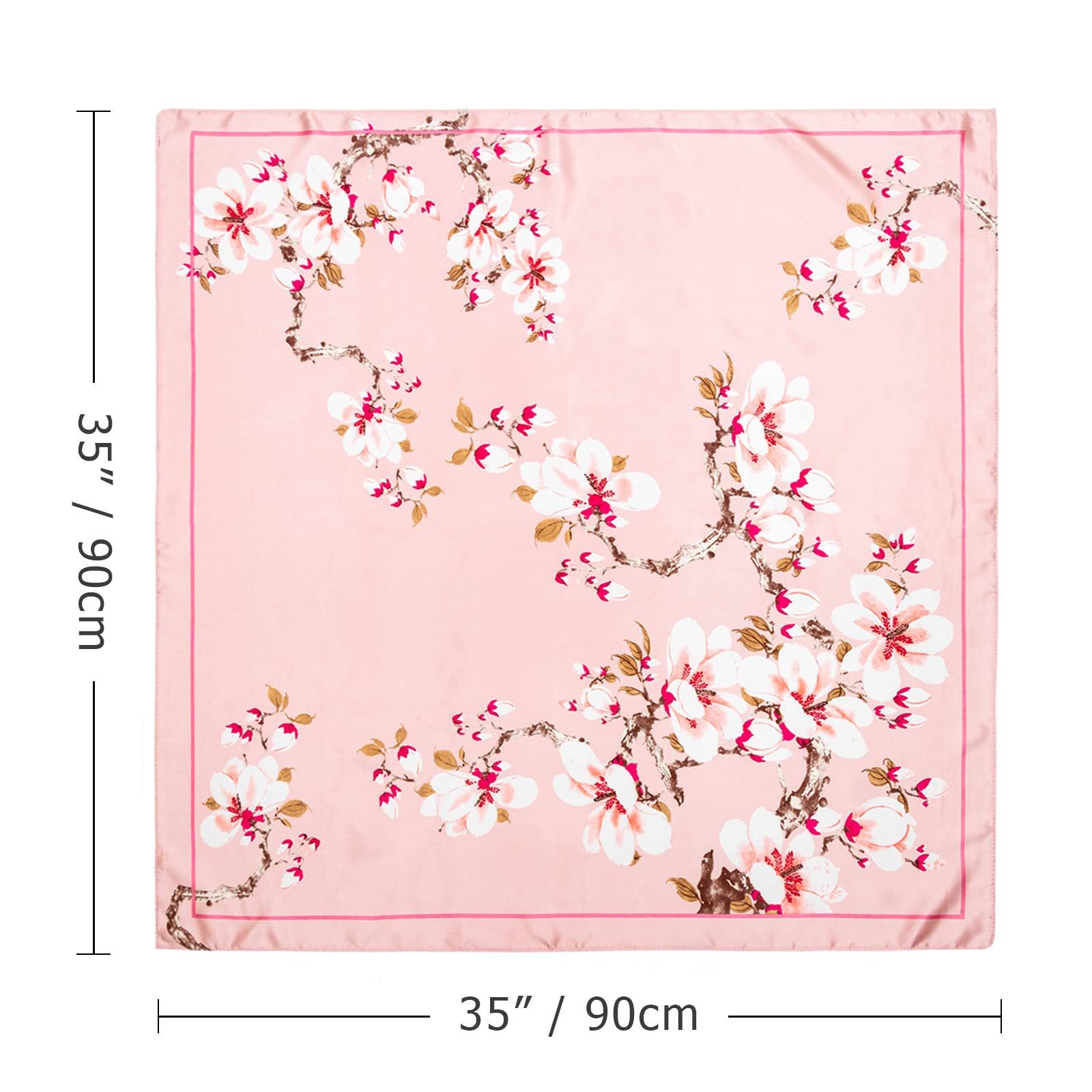 Coonoor Halstuch 90x90cm Quadratische Schals für Damen, (1-St), Mode Kopftuch Bandanas Haartuch Halstuch Haarschmuck