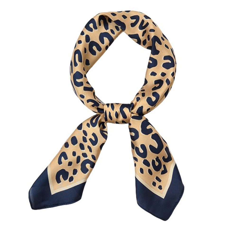 Zaewry Seidentuch Seidentuch Grafikdruck Weich Quadratisch Seidenschal für Damen, (70*70cm), Scarf Bandana Taschentuch Ansatz Handgelenk