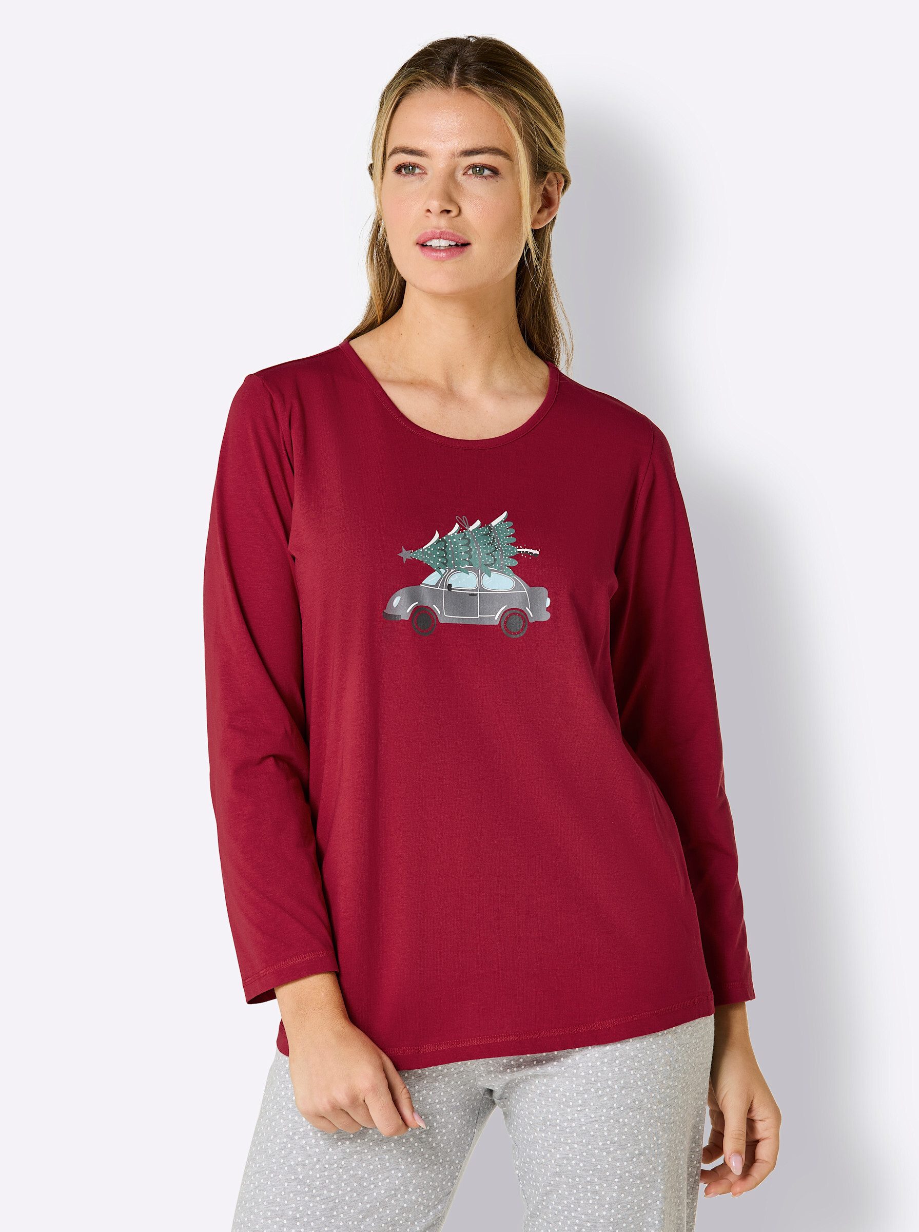 comtessa Schlafanzug Schlafanzug-Shirt Langarm