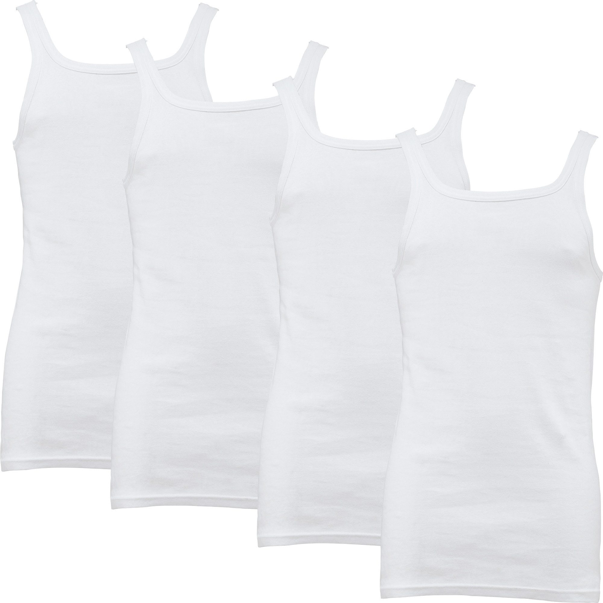 Erwin Müller Unterhemd Herren-Unterhemd 4er-Pack Feinripp Uni günstig online kaufen