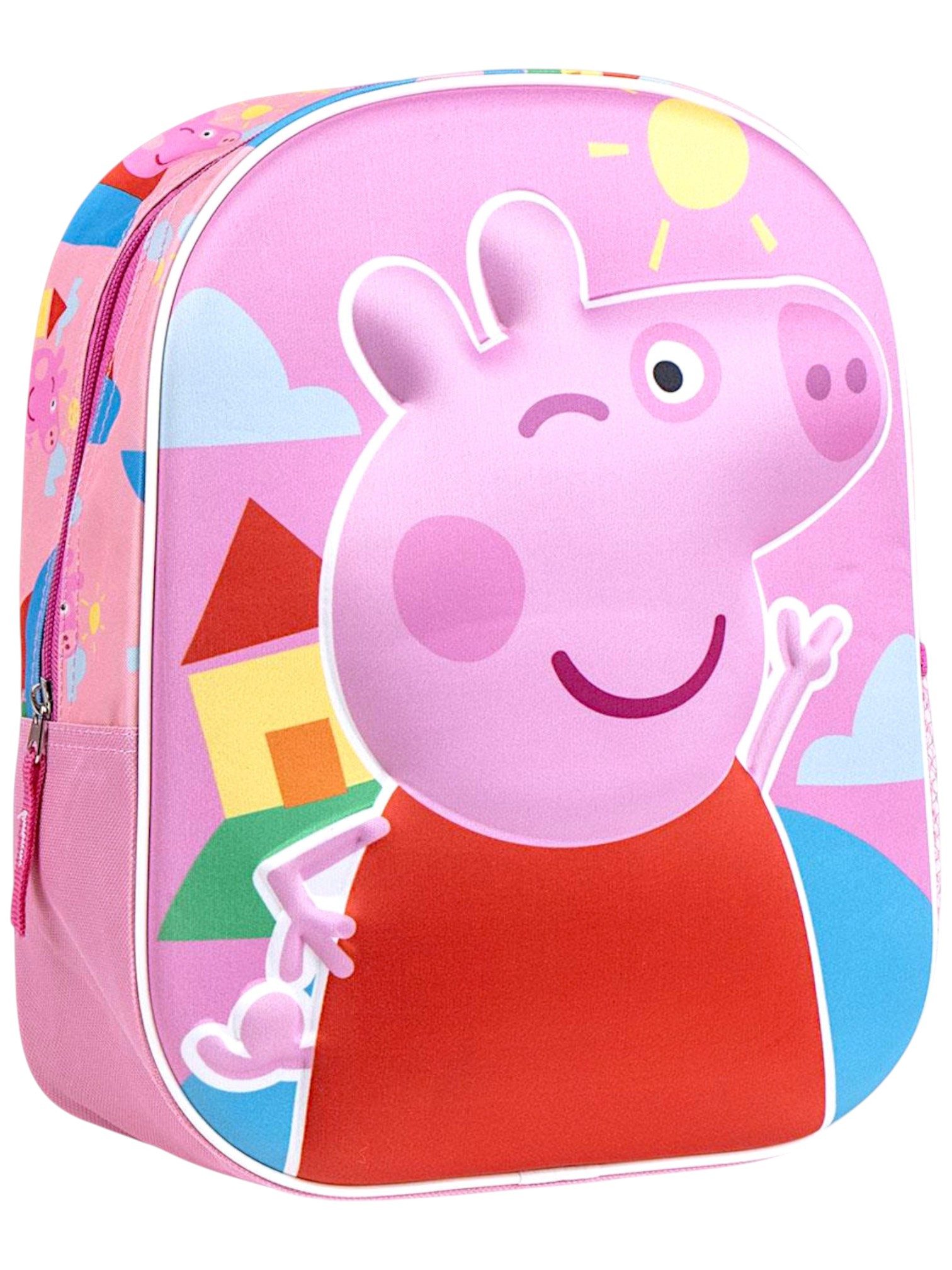 Cerdá Kindergartentasche Peppa Wutz, 3D Kinder-Rucksack 31x25x10 cm