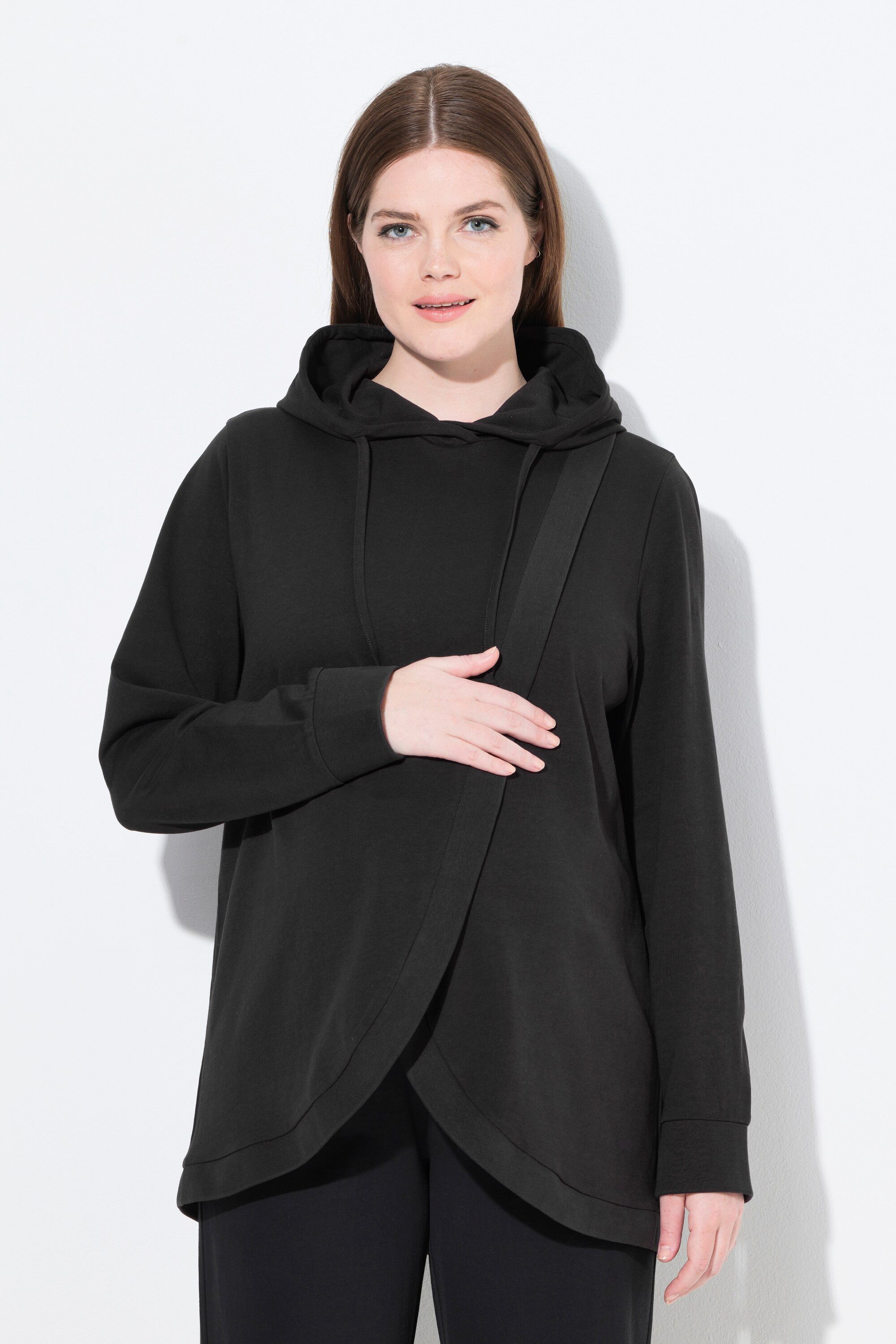 Ulla Popken Sweatshirt Bellieva Hoodie Still-Funktion günstig online kaufen