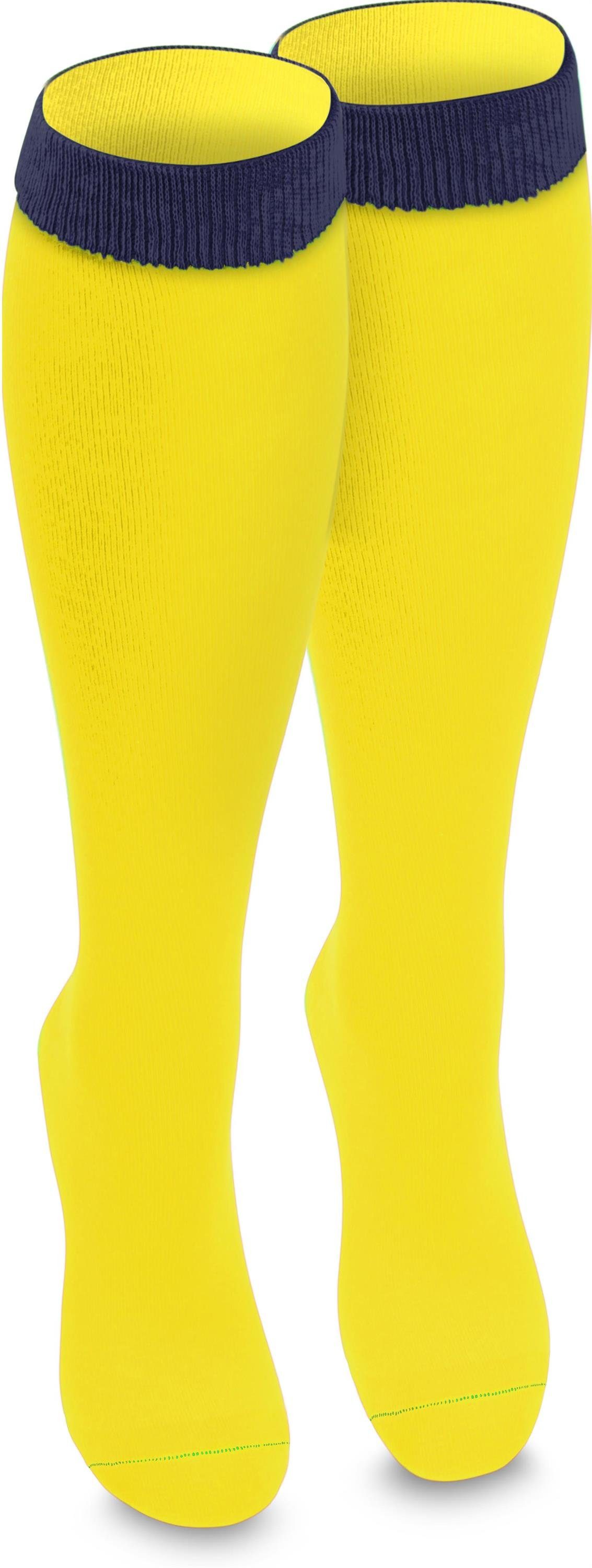 normani Kniestrümpfe 1 Paar Kniestrümpfe Bi-Color (1-Paar, 1 Paar) farbig abgesetzter Bund