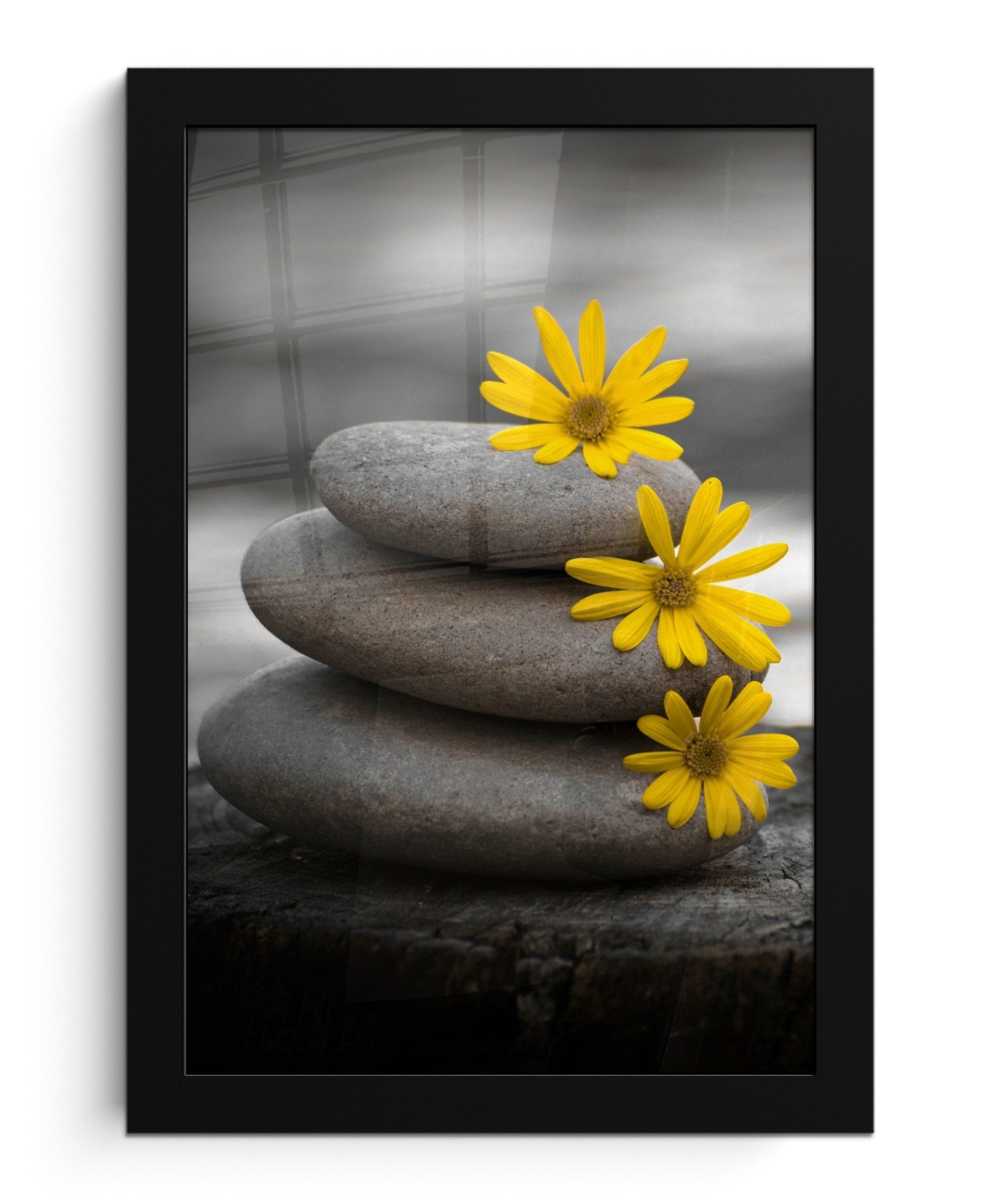 MuchoWow Poster Zen-Steine - Blumen - günstig online kaufen