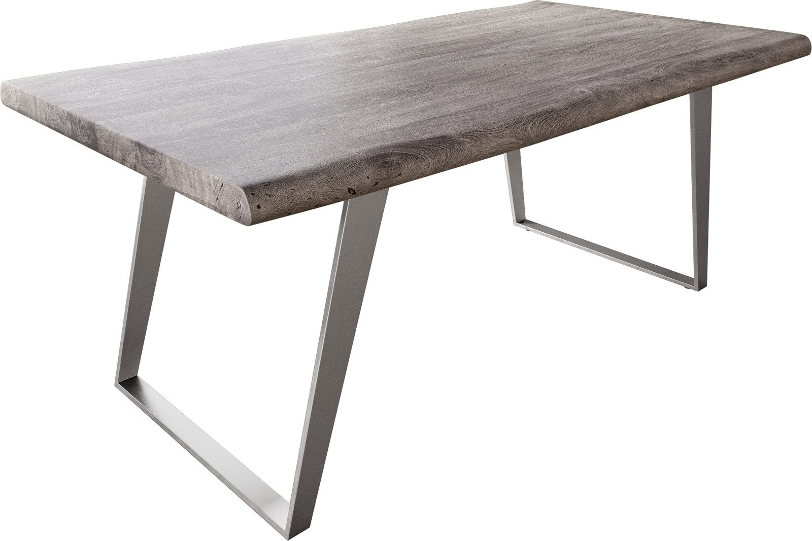 DELIFE Esstisch Edge, Akazie Platin 180x90 günstig online kaufen