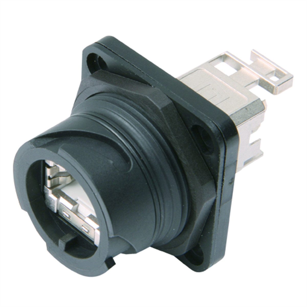 Telegärtner STX V1 Flanschset Netzwerk-Panel (bestückt, RJ45 Modul A Cat.6A (ISO)