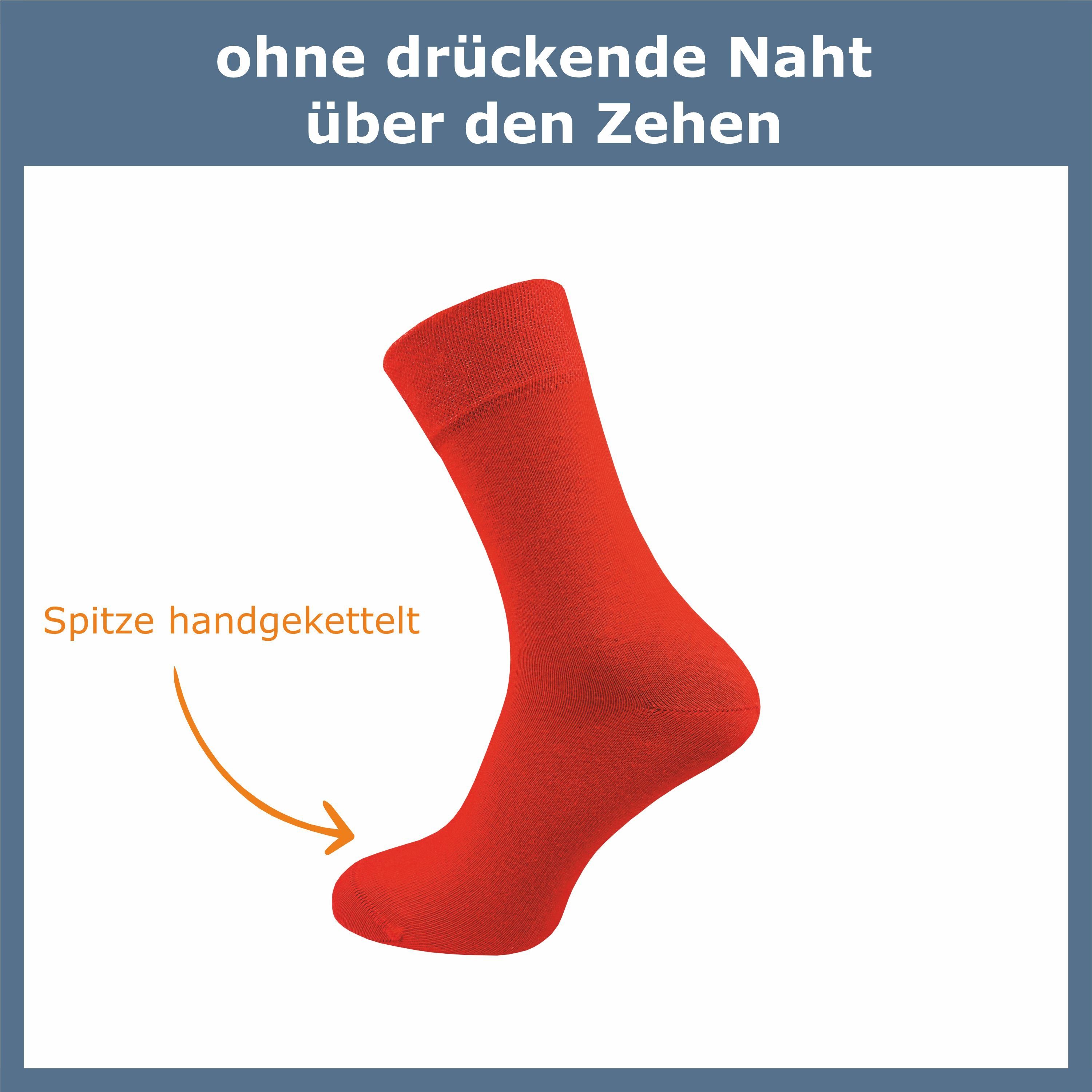 GAWILO Socken für Herren - Premium Komfortbund ohne drückende Naht (6 Paar) Weiche Socken aus hochwertiger, doppelt gekämmter Baumwolle – Bild 2 von 5