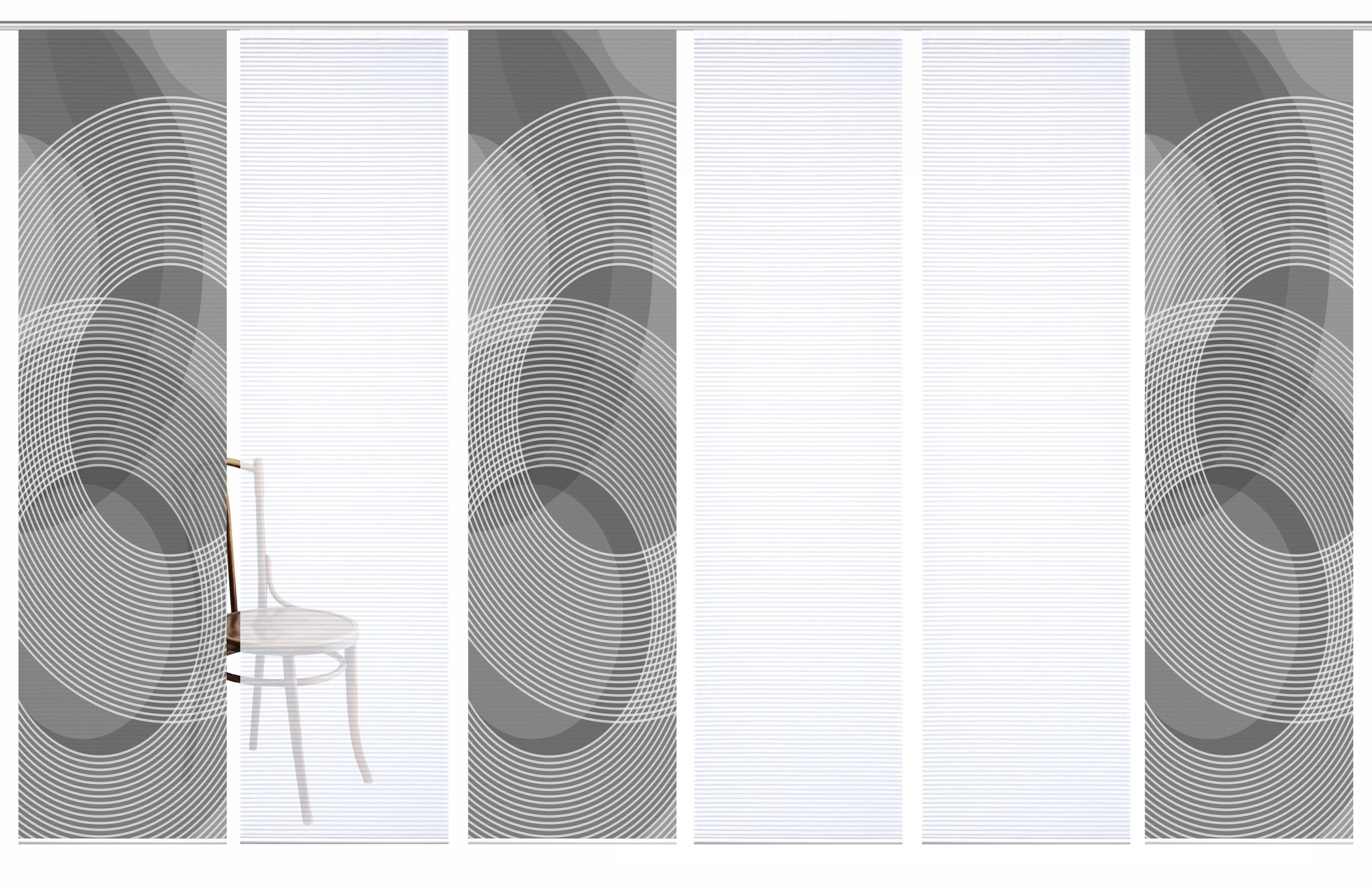 HOME in green Schiebegardine "AFONSO" Paneelwagen 6 Stk. tlg. SET DIGITALDR günstig online kaufen