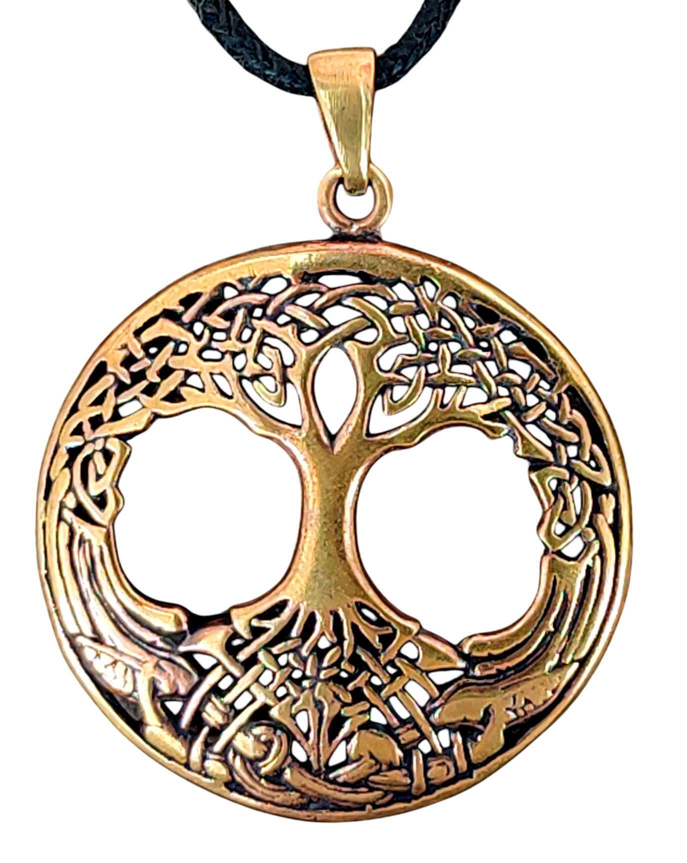 Kiss of Leather Kettenanhänger Lebensbaum Lebens Baum Tree of Life Yggdrasil Anhänger Bronze
