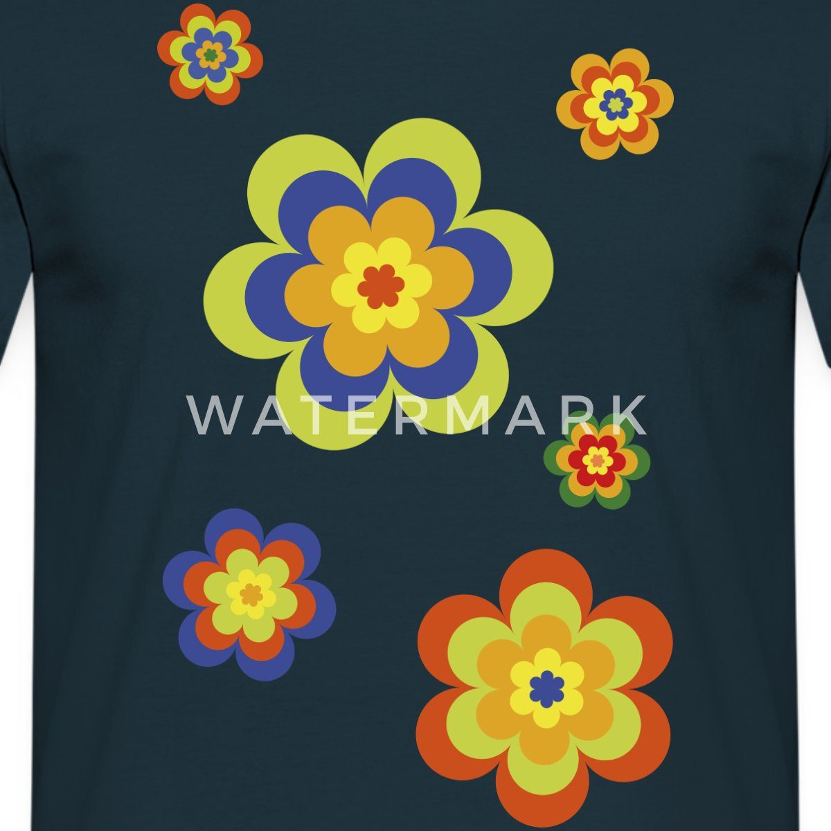 Spreadshirt T-Shirt Hippie Flower Power Blumen günstig online kaufen