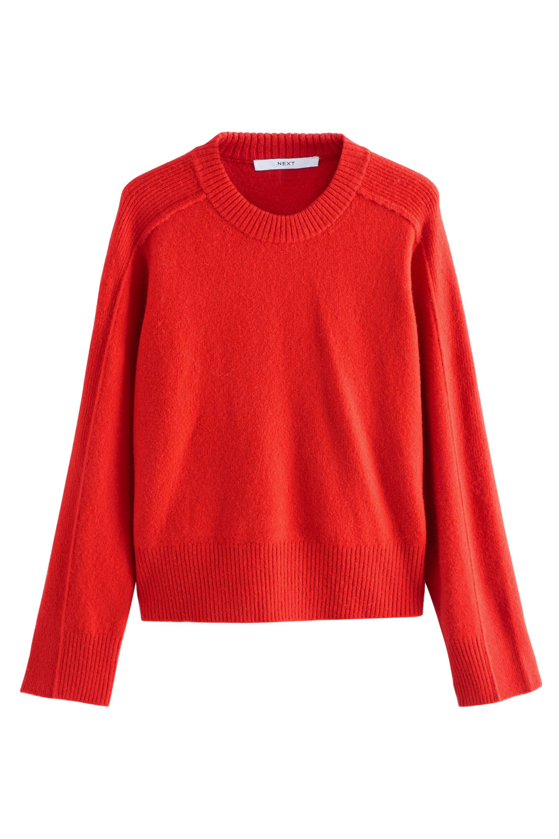 Next Rundhalspullover Gemusterter Strickpullover mit Rundhalsausschnitt (1- günstig online kaufen