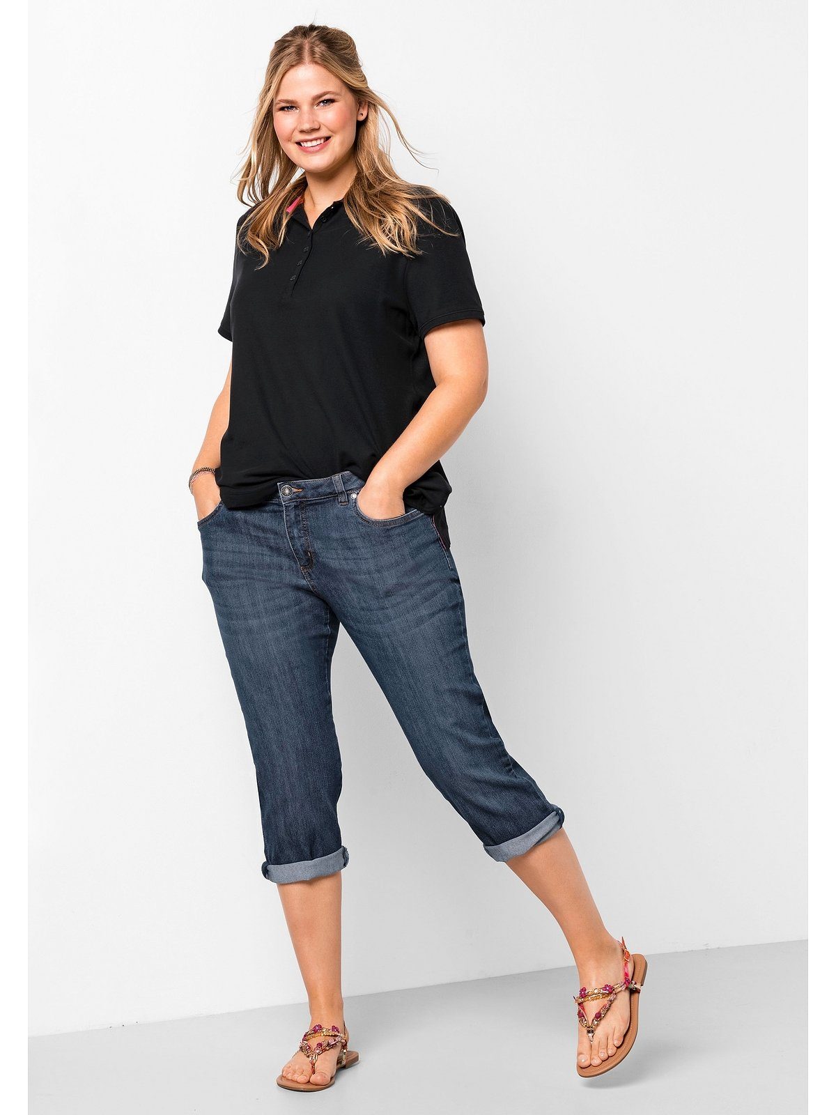 Caprijeans Große Größen