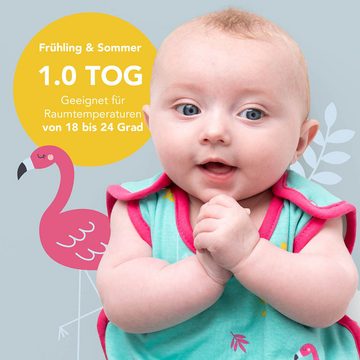 Schlummersack Kinderschlafsack, Bio Babyschlafsack, 1.0 Tog OEKO-TEX zertifiziert