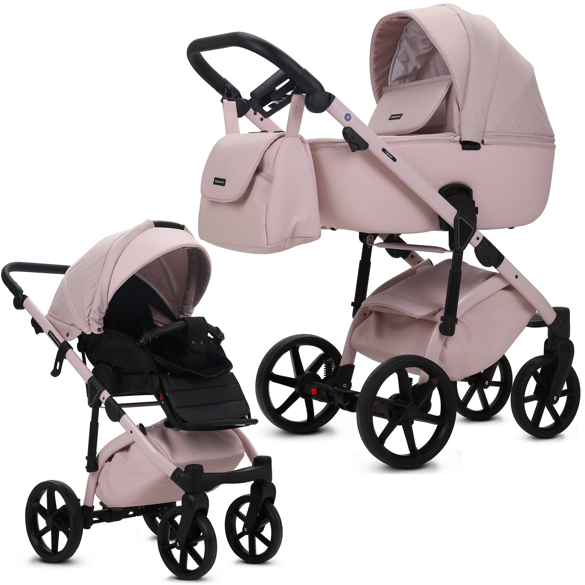 Kombi-Kinderwagen Lifetime 2.0 inkl. Sportsitz, Wickeltasche, viel Zubehör 2in1