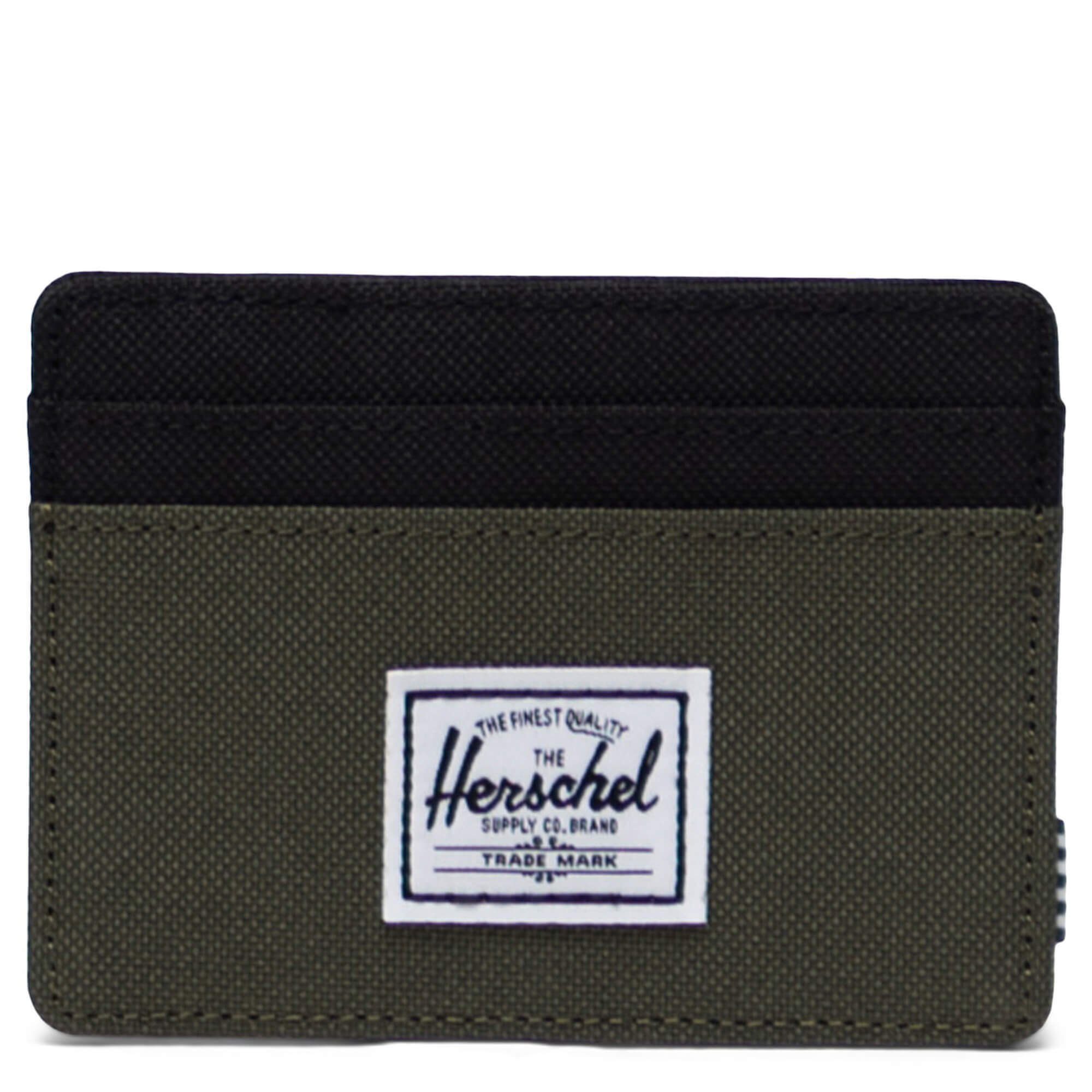 Herschel Geldbörse Charlie - Kreditkartenetui 4cc 10 cm RFID (1-tlg) forest night/black | Geldbörsen