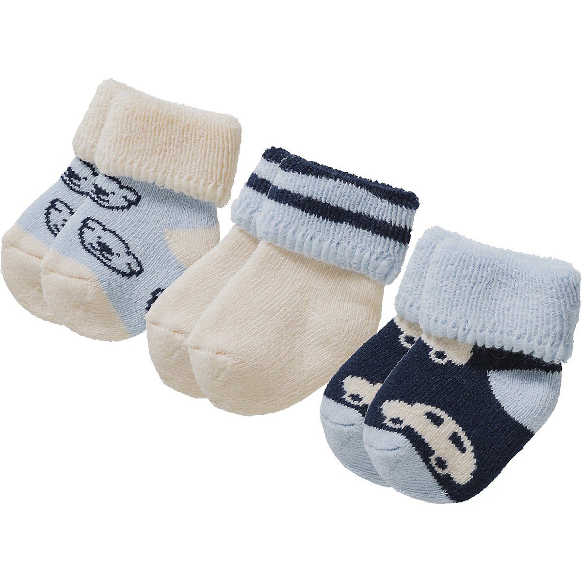 Sterntaler® Socken »Erstlingssoeck. Auto,3er-Pack - Erstlingssöckchen«  online kaufen | OTTO