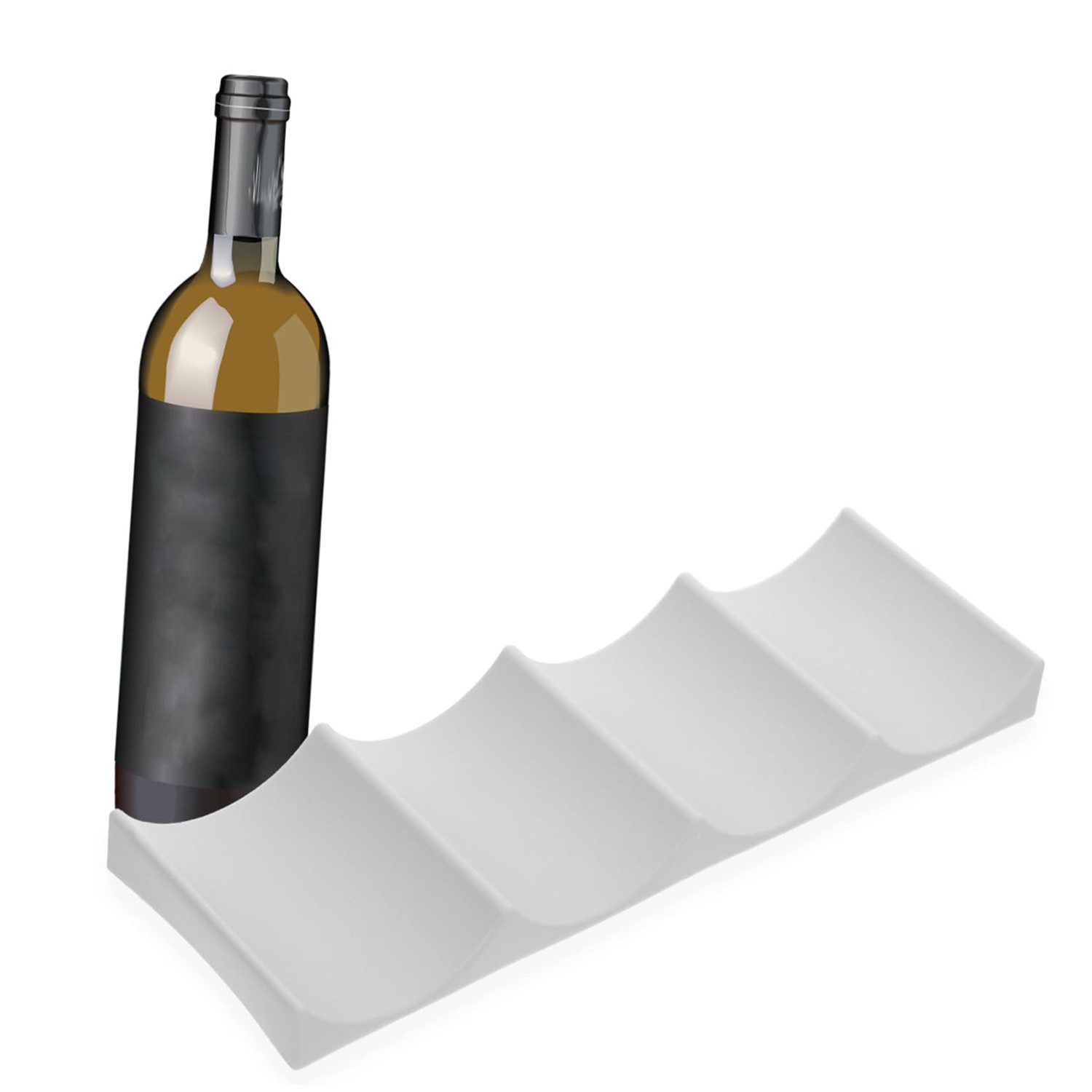 RWEUOQ Flaschenregal Kühlschrank Wellenrillen Flaschenhalter Weinregal günstig online kaufen