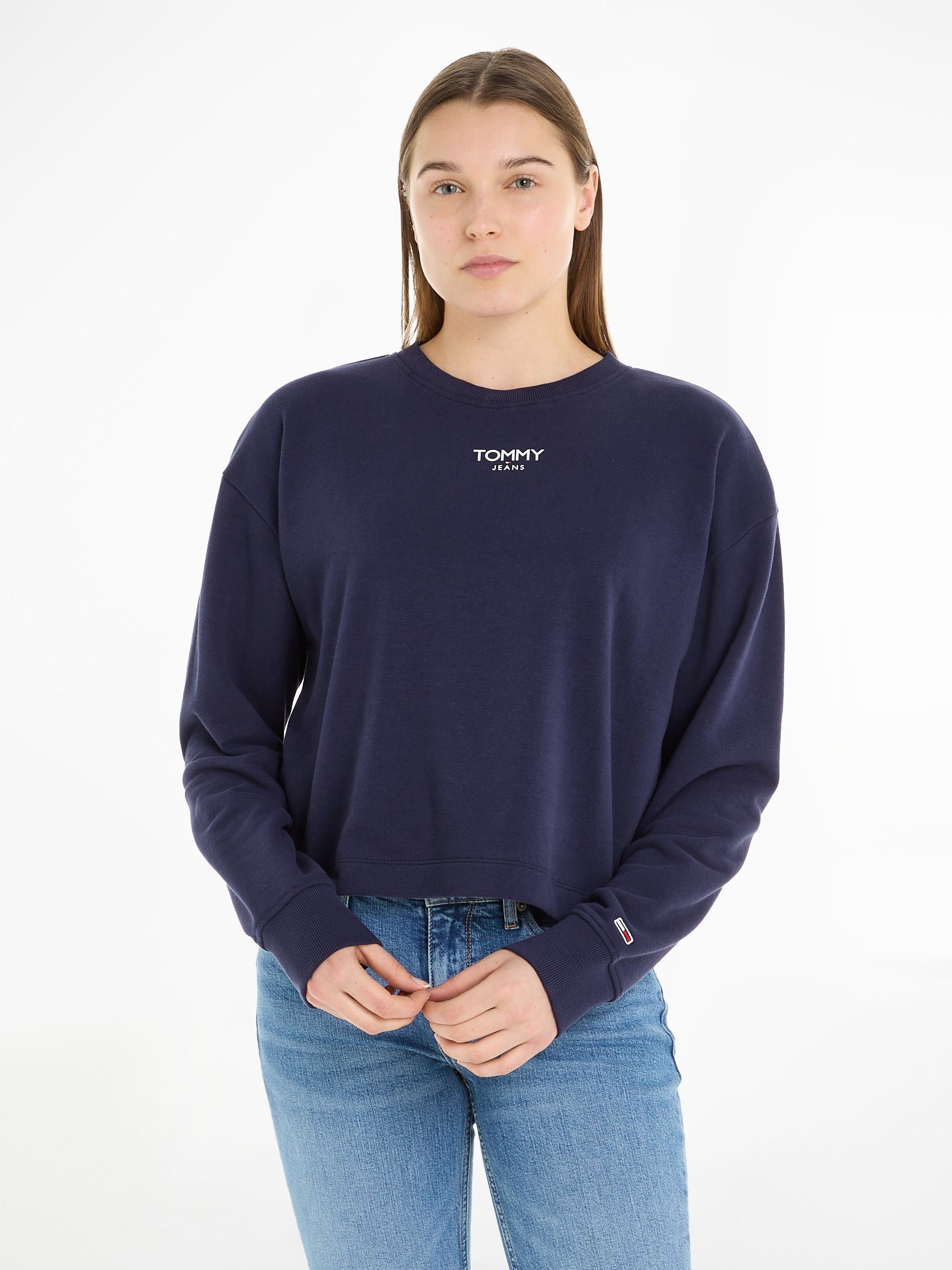 Tommy Jeans Sweatshirt TJW RLX CRP ESS LOGO CREW mit Tommy Jeans Logo