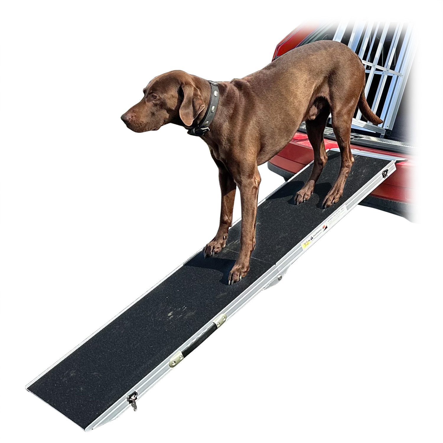 Petigi Hunderampe Auto Einstiegshilfe Hunderampe Hundetreppe Rampe Klappbar 183 x 38 cm