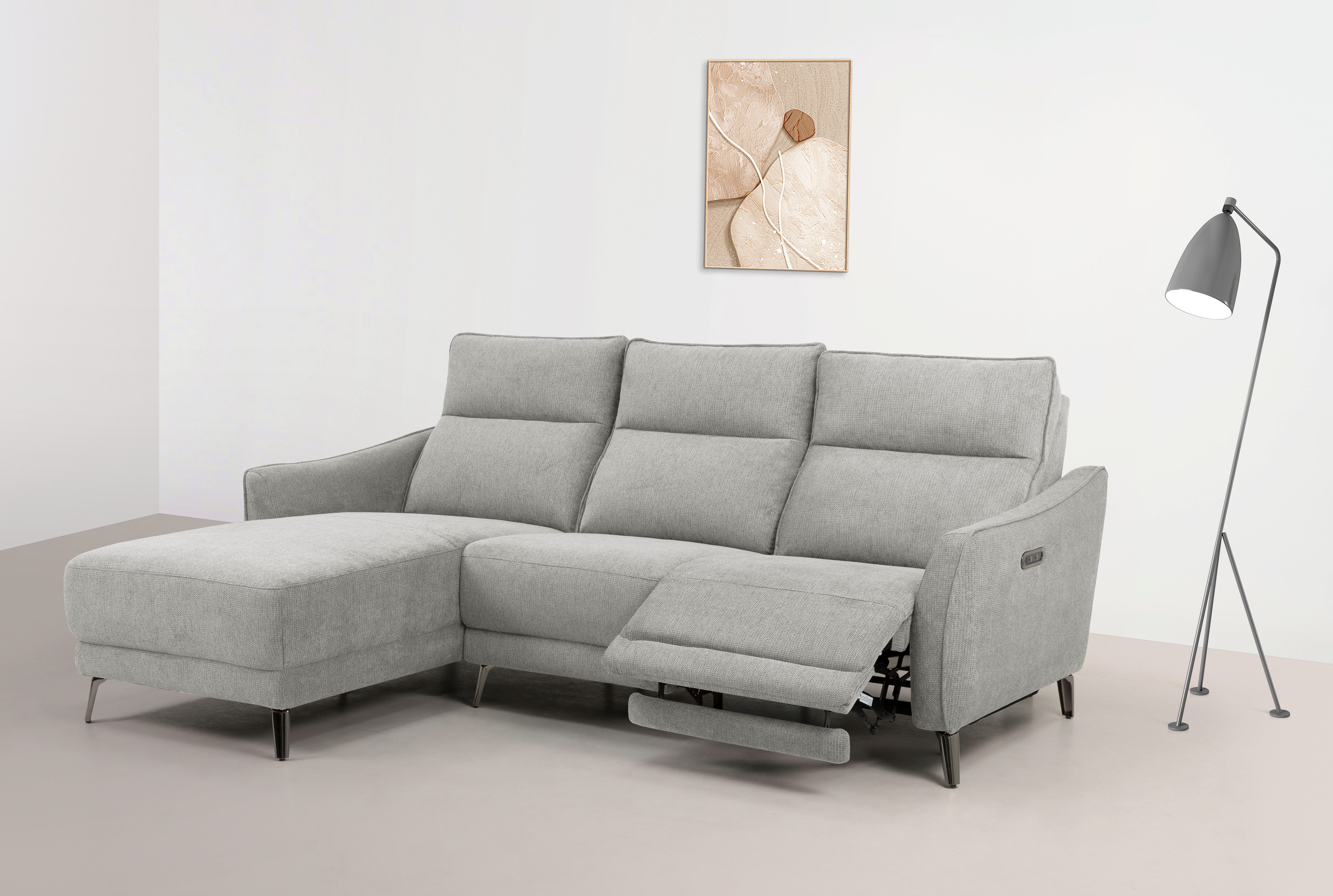 INOSIGN Ecksofa TAYLER 3-Sitzer, L-Form (Breite 239cm), elektr. Relaxfunkti günstig online kaufen