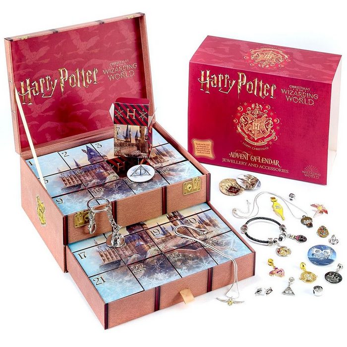 Harry Potter Ketten und Armband Set The Carat Shop - Harry Potter Kalender 2021 - Schmuck und Accessoires (24-tlg)