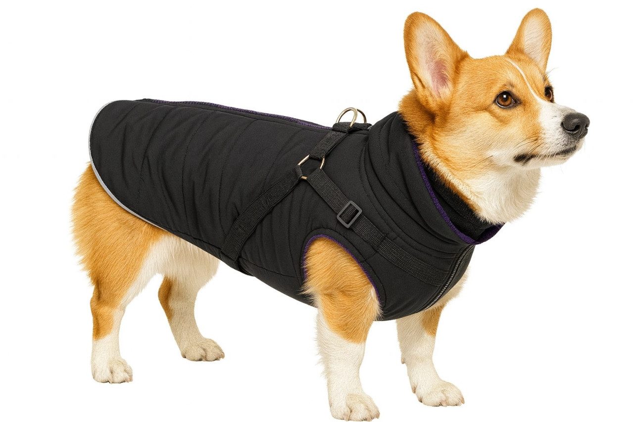 Nobby Tiermantel Nobby Hundemantel Sobak 2in1 schwarz-lila