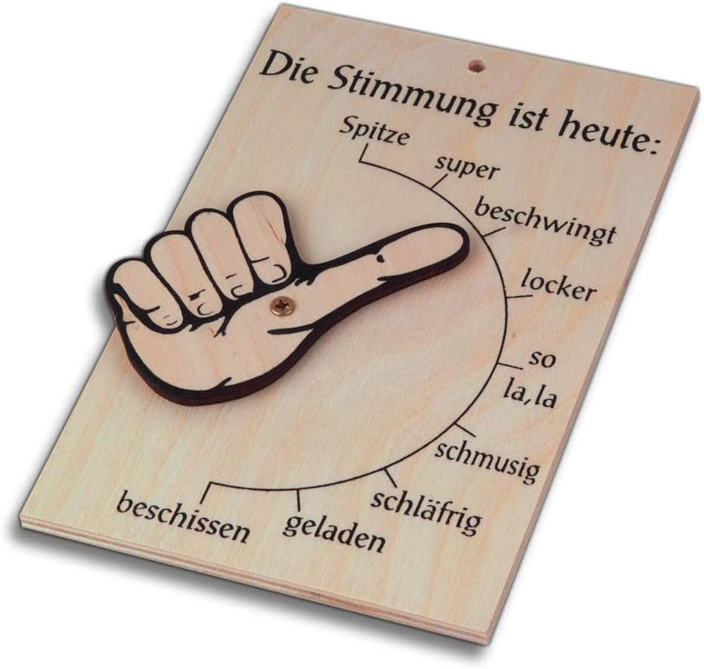 Hofmeister Hinweisschild Hofmeister Stimmungsbarometer 1 Stück Deko