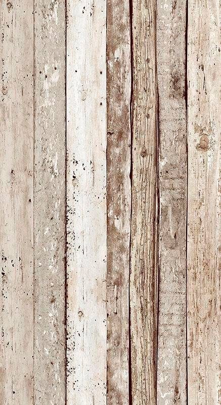 living walls Bordüre pop.up beige/braun Holz, Panel, in selbstklebend Holzplanken glatt, Vintage-Optik