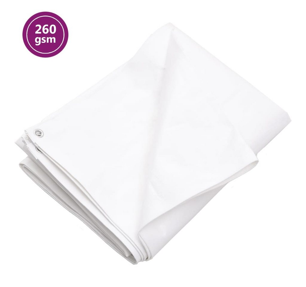 Thumbnail - vidaXL Schutzplane, Abdeckplane 260 g/m² 4x5 m Weiß HDPE