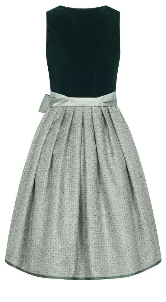 Nübler Trachtenkleid Midi Dirndl Elke in Grün von Nübler günstig online kaufen