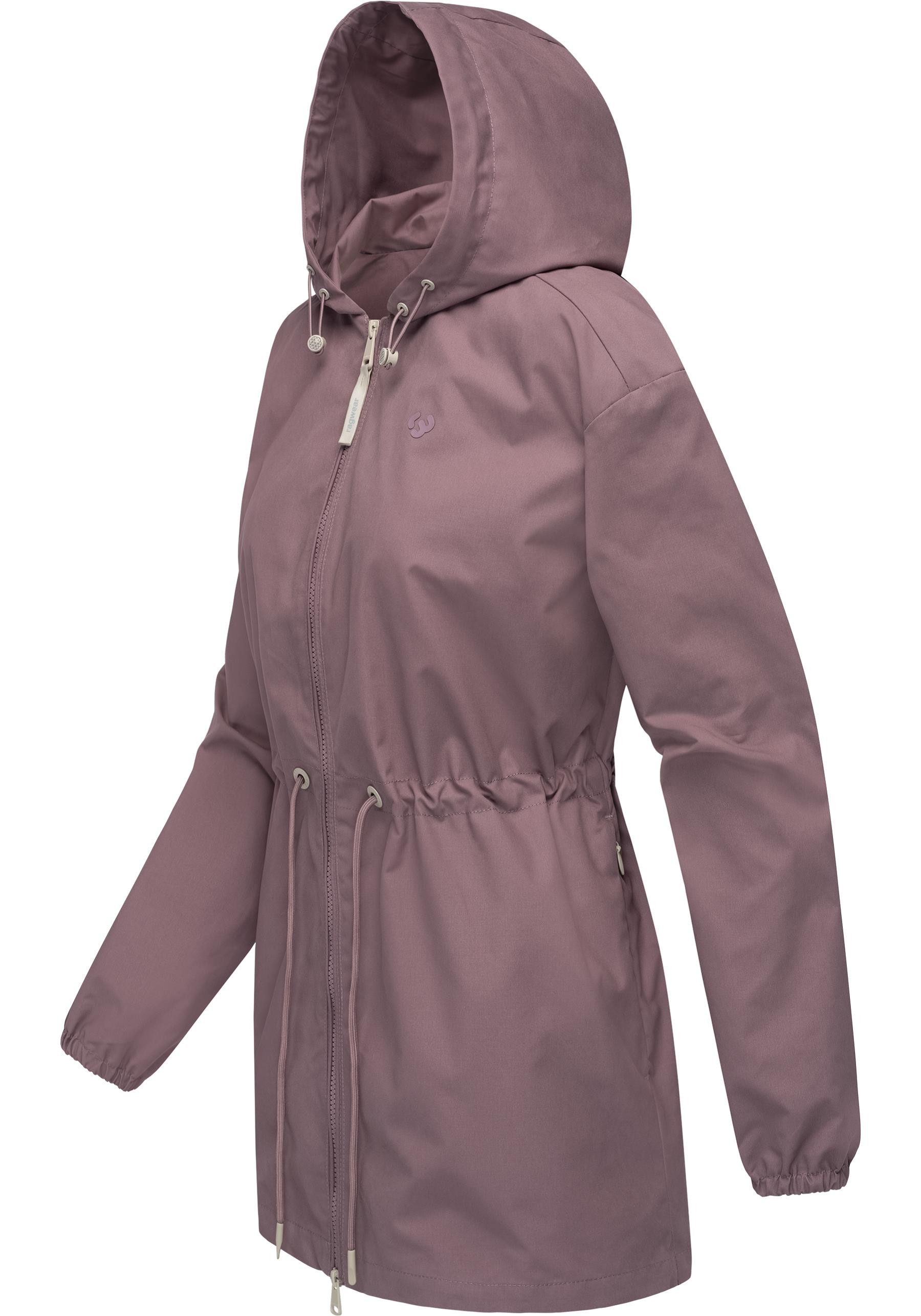 Ragwear Outdoorjacke Monadissimo B Leichte Kapuzenjacke mit Taillenzugband