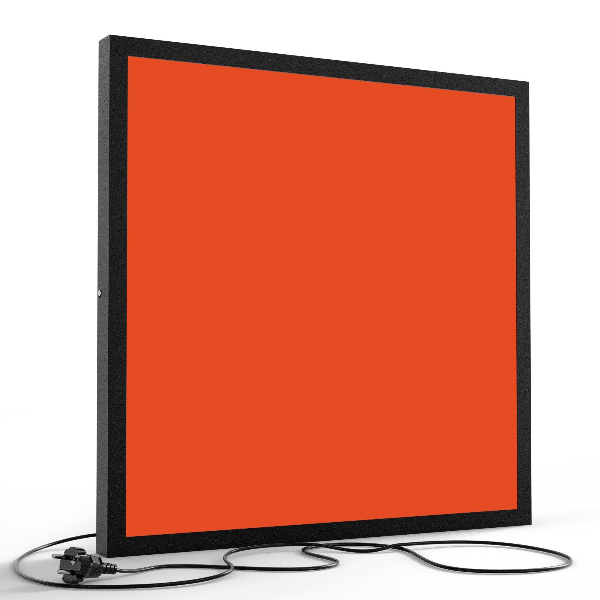 DEQORI LED-Bild 'Unifarben - Terrakotta', (1 St), LED Lampe Leuchte Leuchtbild Bild beleuchtet Deckenleuchte Wandlampe