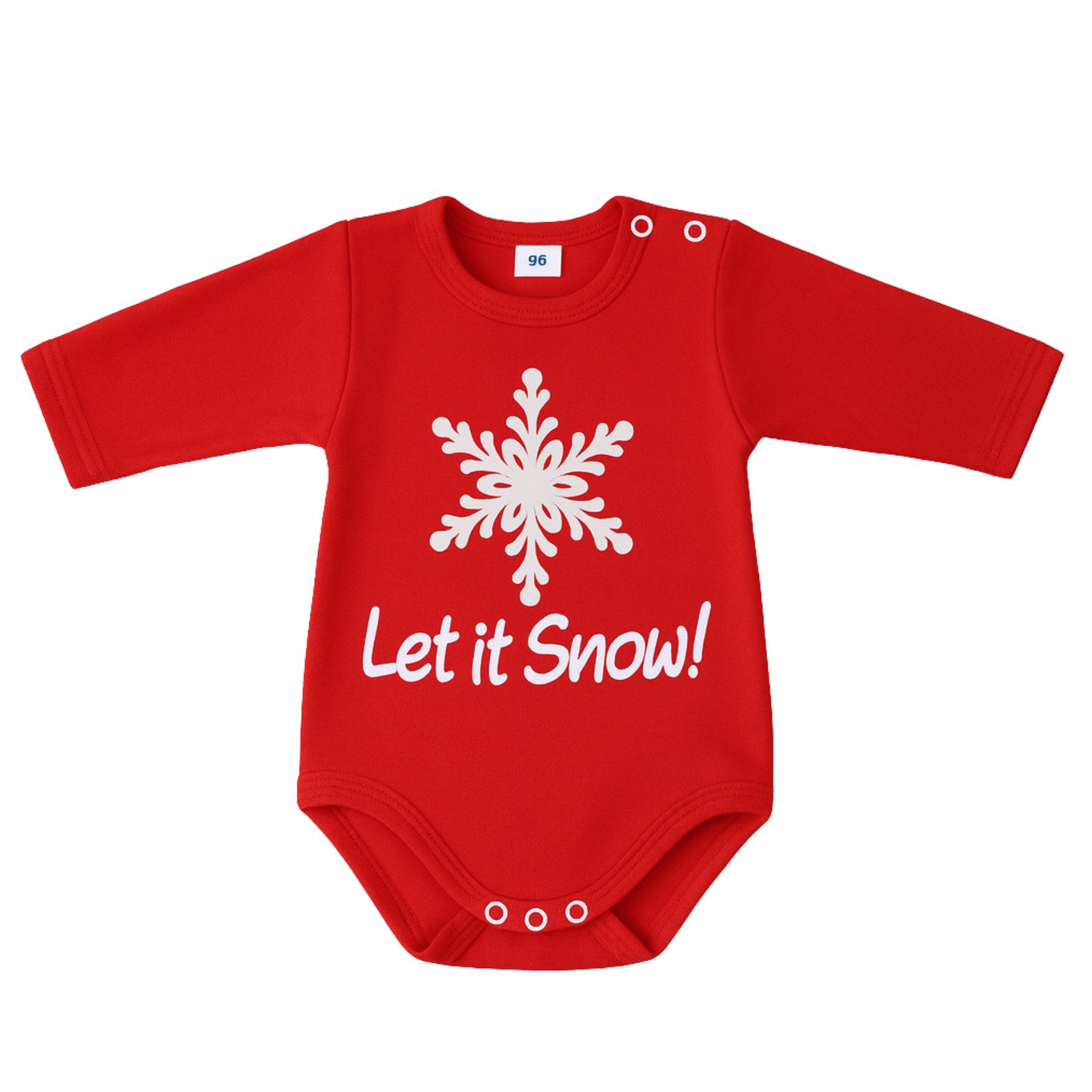 Babymajawelt Langarmbody Winterbody Weihnachtsbody Look, Schneemann Xmas (1-tlg)