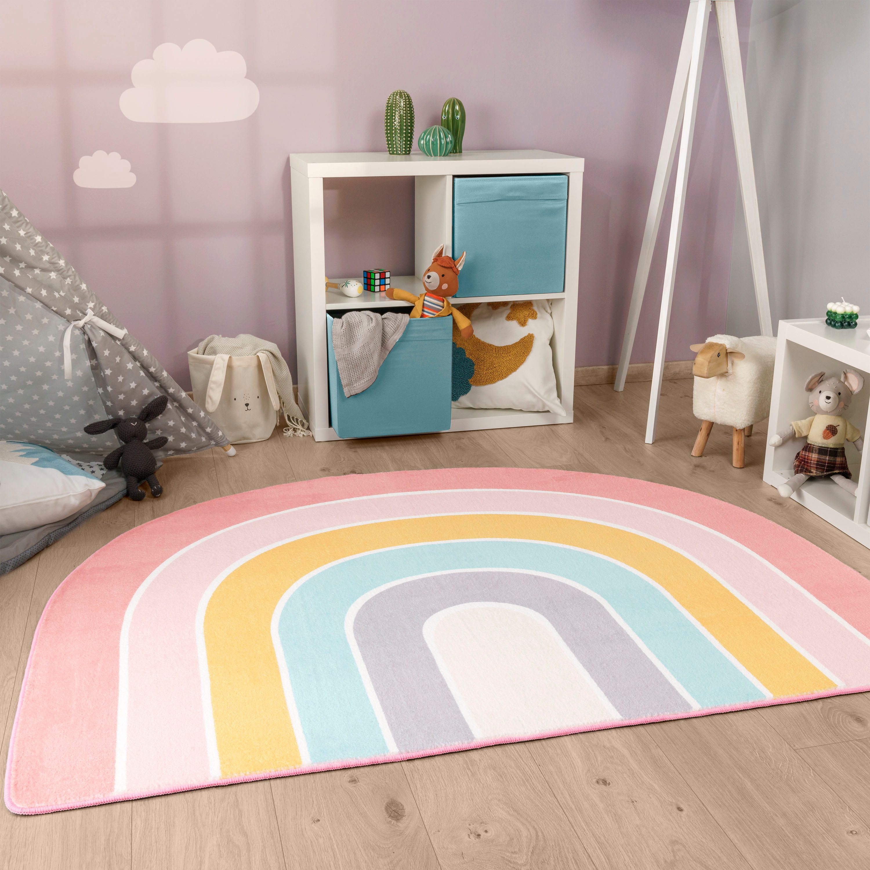 Paco Home Kinderteppich Niloya 366, halbrund, günstig online kaufen