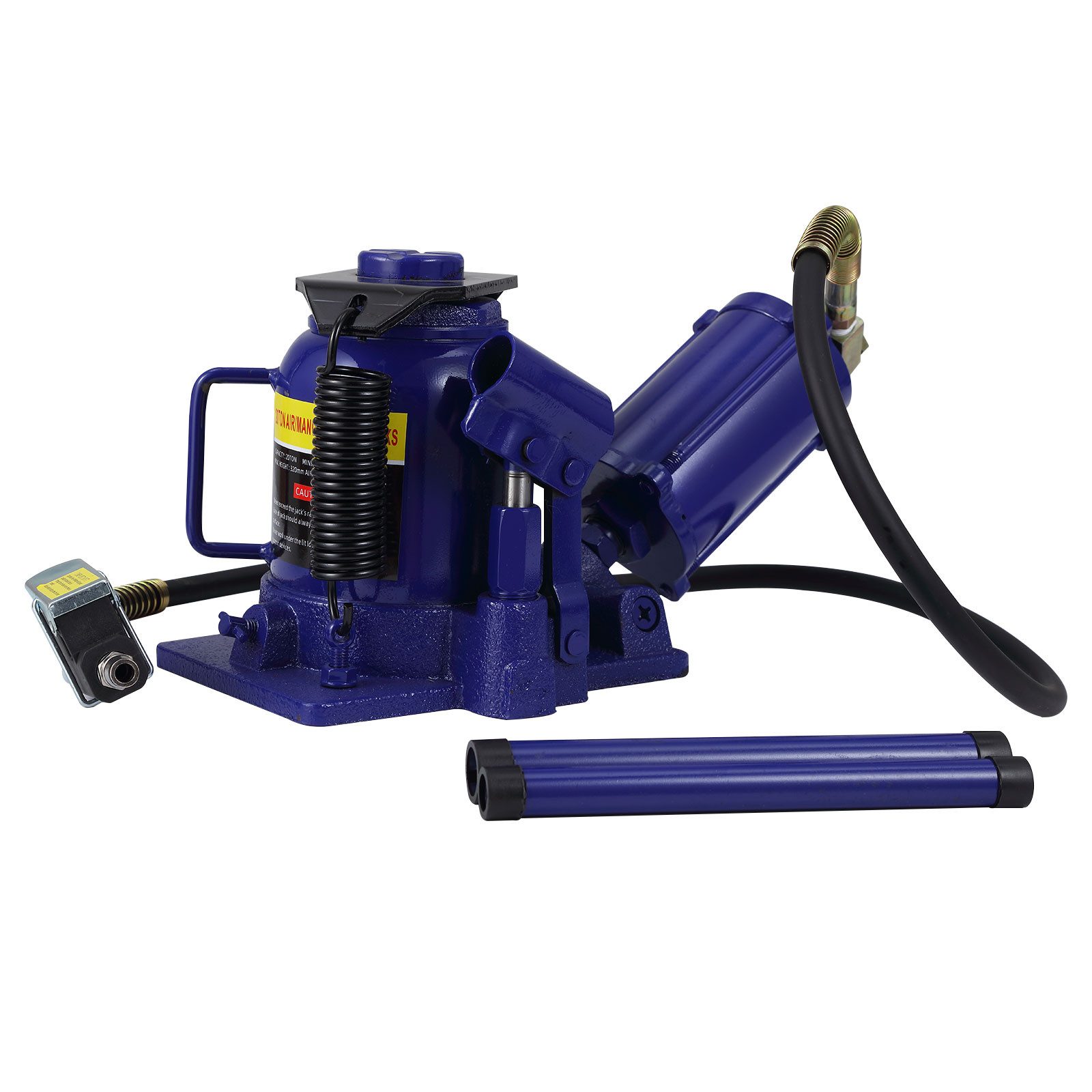 GarveeMore Wagenheber 20t Luft-Hydraulik-Wagenheber – Doppelbetrieb, niedriges Profil, 1-tlg., Luftbetrieb für schnelles Heben, manuell für flexiblen Einsatz