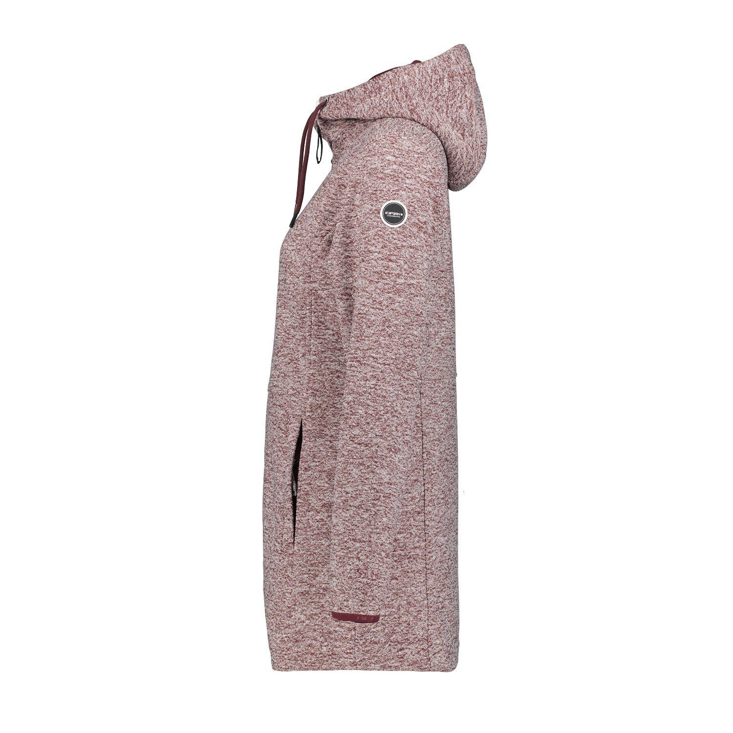 Icepeak Strickfleecejacke Awendaw lange Midlayer-Jacke
