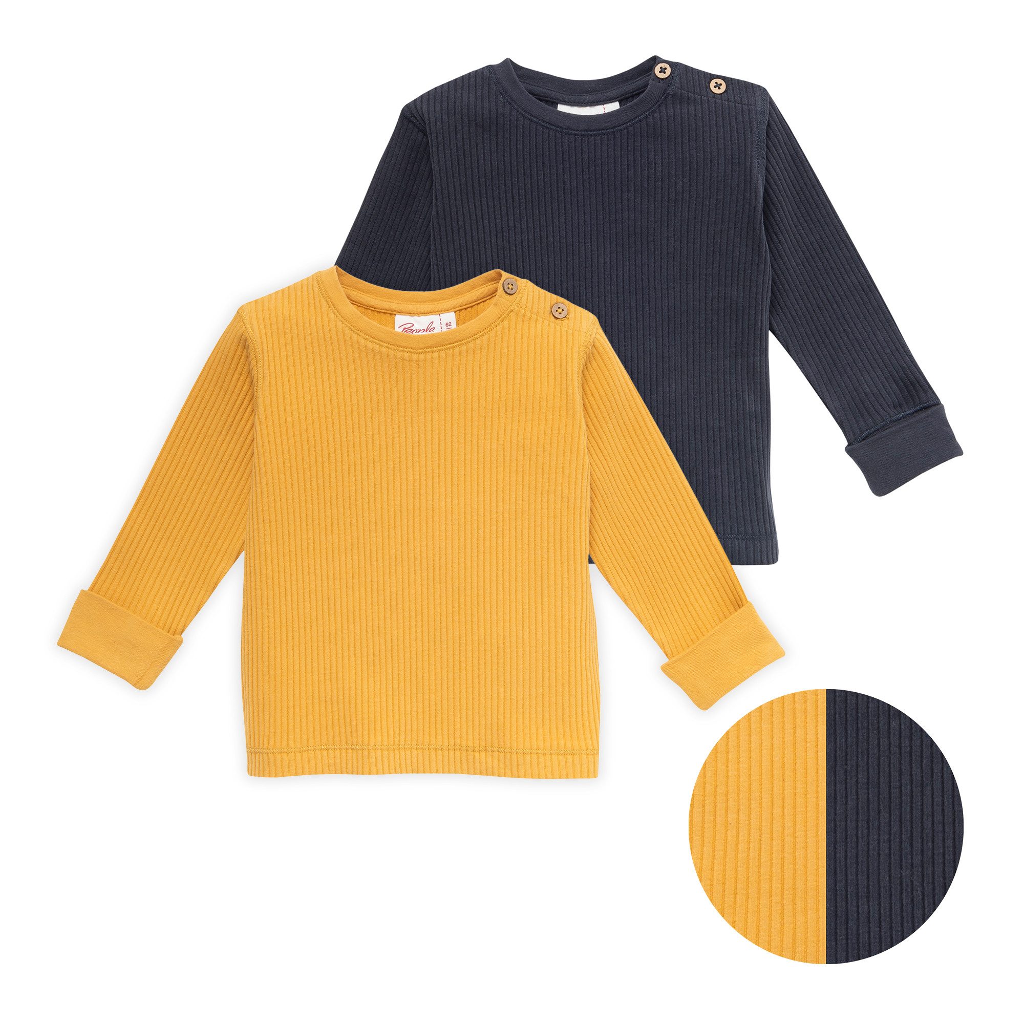 Langarmshirt im 2er Pack aus Bio-Baumwolle
