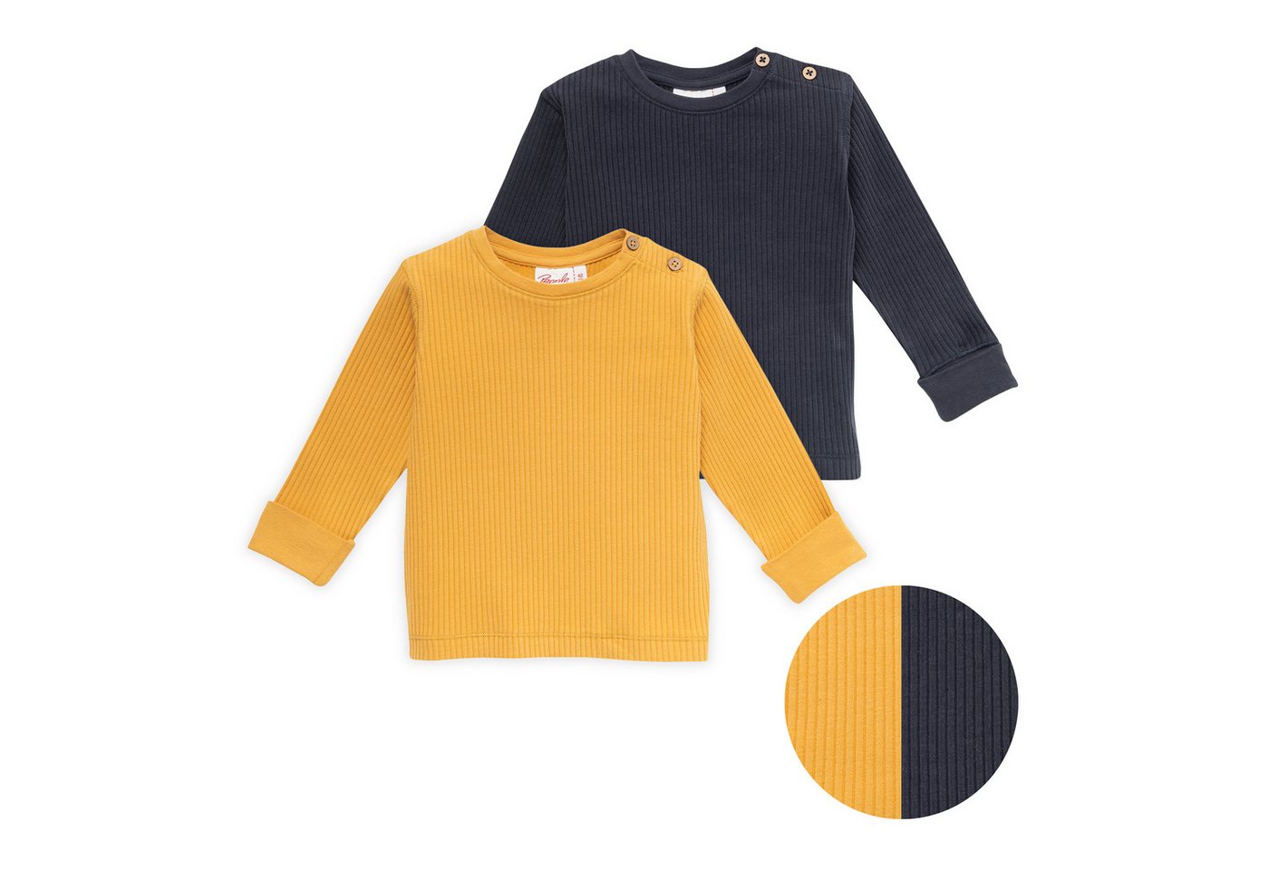 People Wear Organic Langarmshirt im 2er Pack aus Bio-Baumwolle GOTS zertifiziert