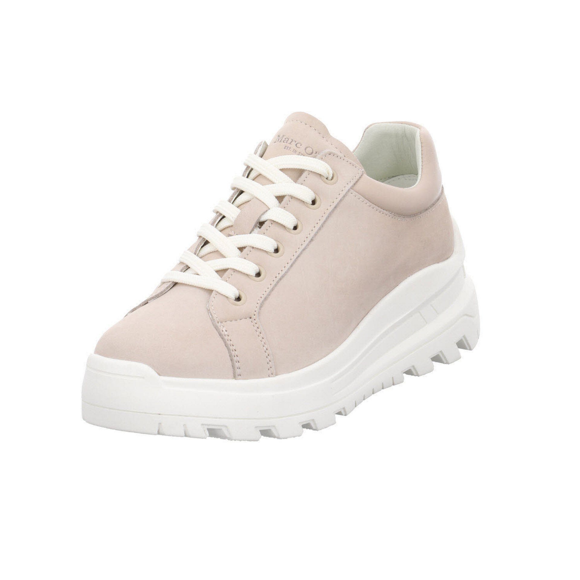 Marc O'Polo Damen Sneaker Schuhe Sneaker Sport Halbschuhe Sneaker Glattleder light taupe