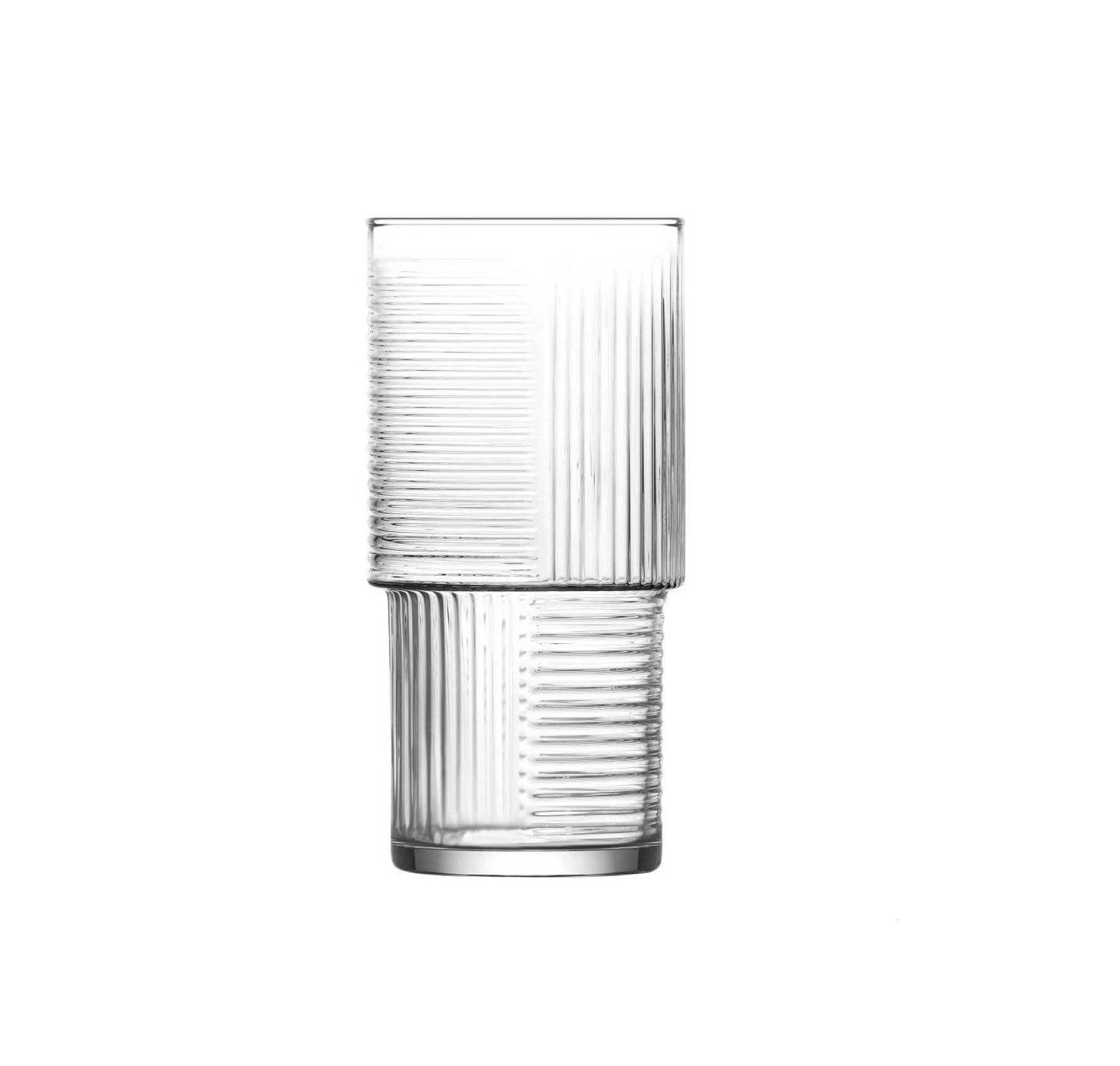 Gläser-Set Helen 3-teiliges Set - Elegantes Riffle-Design 515 ml