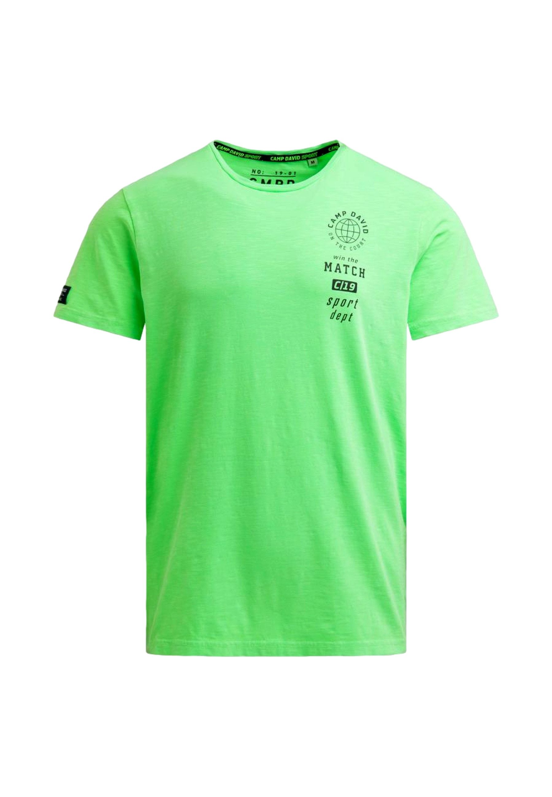 CAMP DAVID T-Shirt T-Shirt Game.Set.Match Kurzarmshirt (1-tlg., 1)