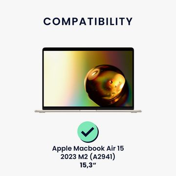 kwmobile Schutzfolie Schutzfolie matt für Apple Macbook Air 15 2023 M2 (A2941), (1-St), Folie magnetisch entspiegelt - Anti-Blaulicht Displayschutz