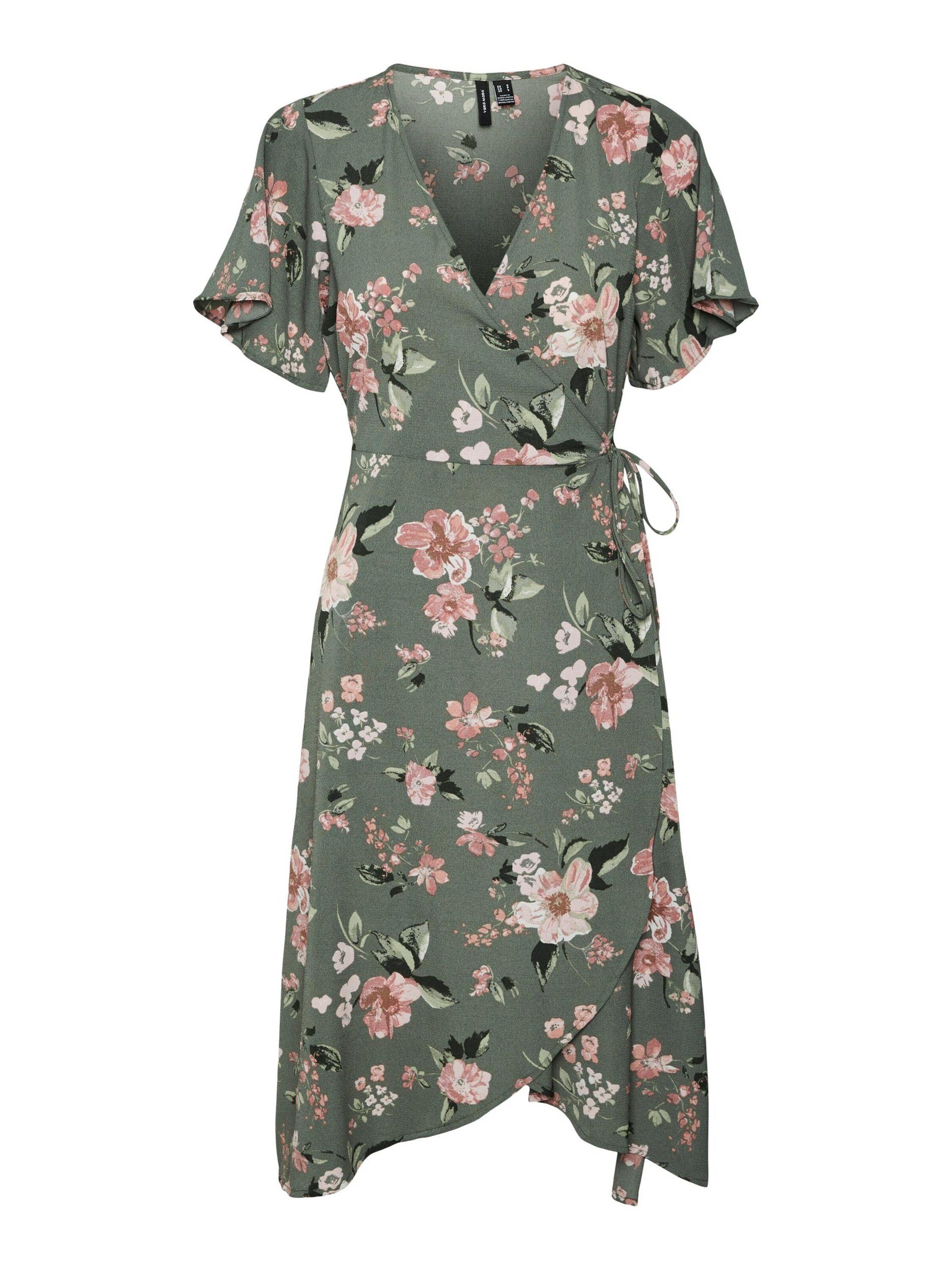 Vero Moda Midikleid Saki (1-tlg) Wickel-Design günstig online kaufen