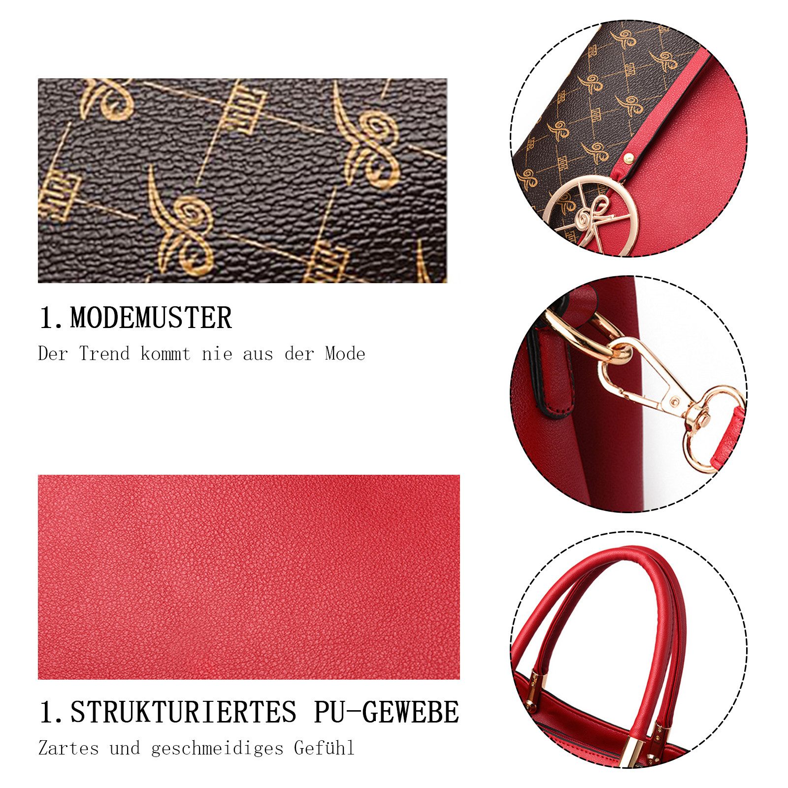 MODFU Henkeltasche Umhängetasche Handtasche Tragetasche Aktentasche (Schult günstig online kaufen