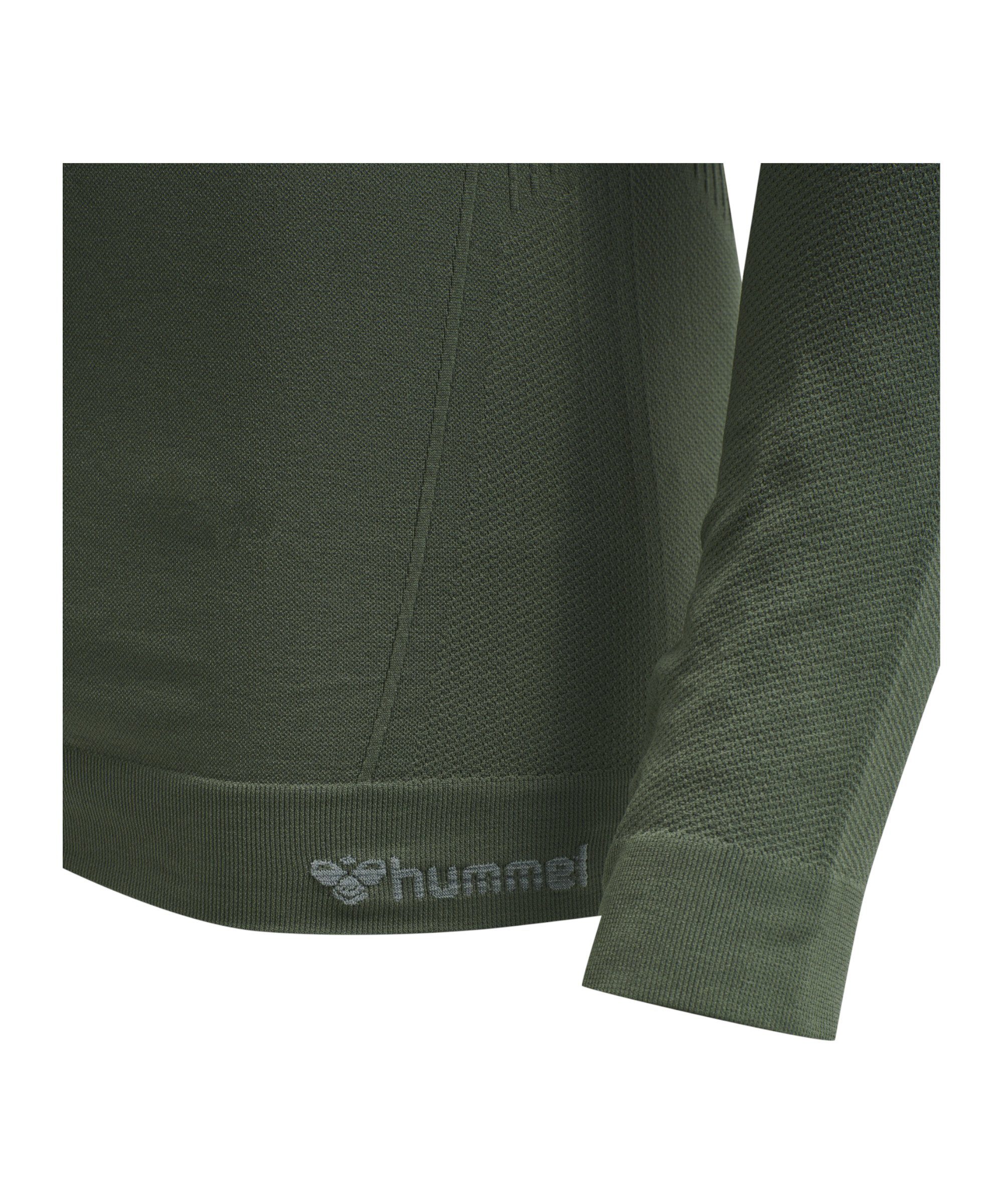 Seamless Sweatshirt hmlstroke gruen Nachhaltiges hummel Produkt Funktionsshirt