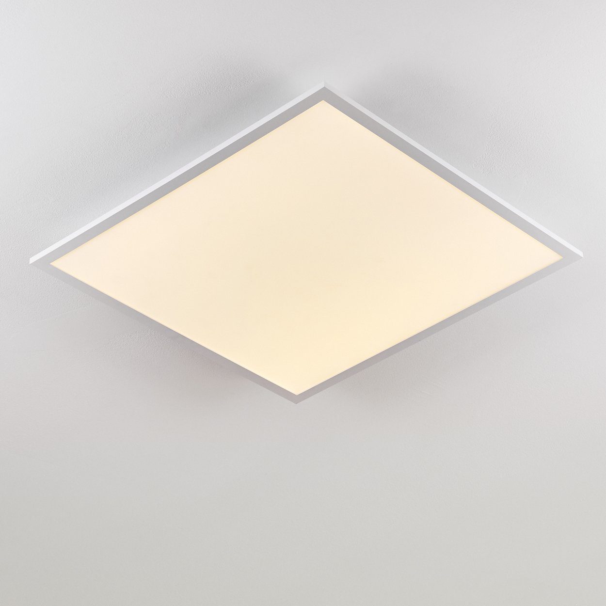 Weiß, Panel modernes hofstein Lumen, 40 Deckenpanel LED Kelvin, 4800 eckige 3000 in flachem »Vacil« Watt, Deckenlampe Aluminiumin aus Panel Design