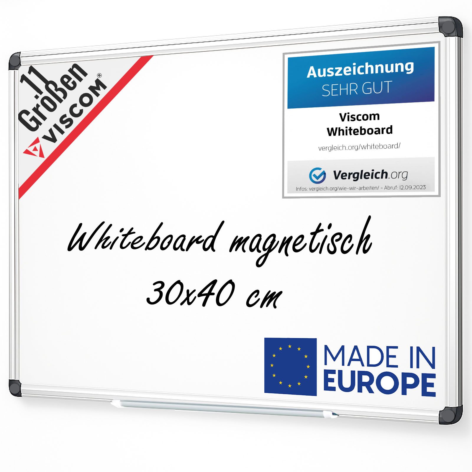 Viscom Memoboard MATCH CLASSIC, Whiteboard magnetisch - Magnettafel in 8 Größen